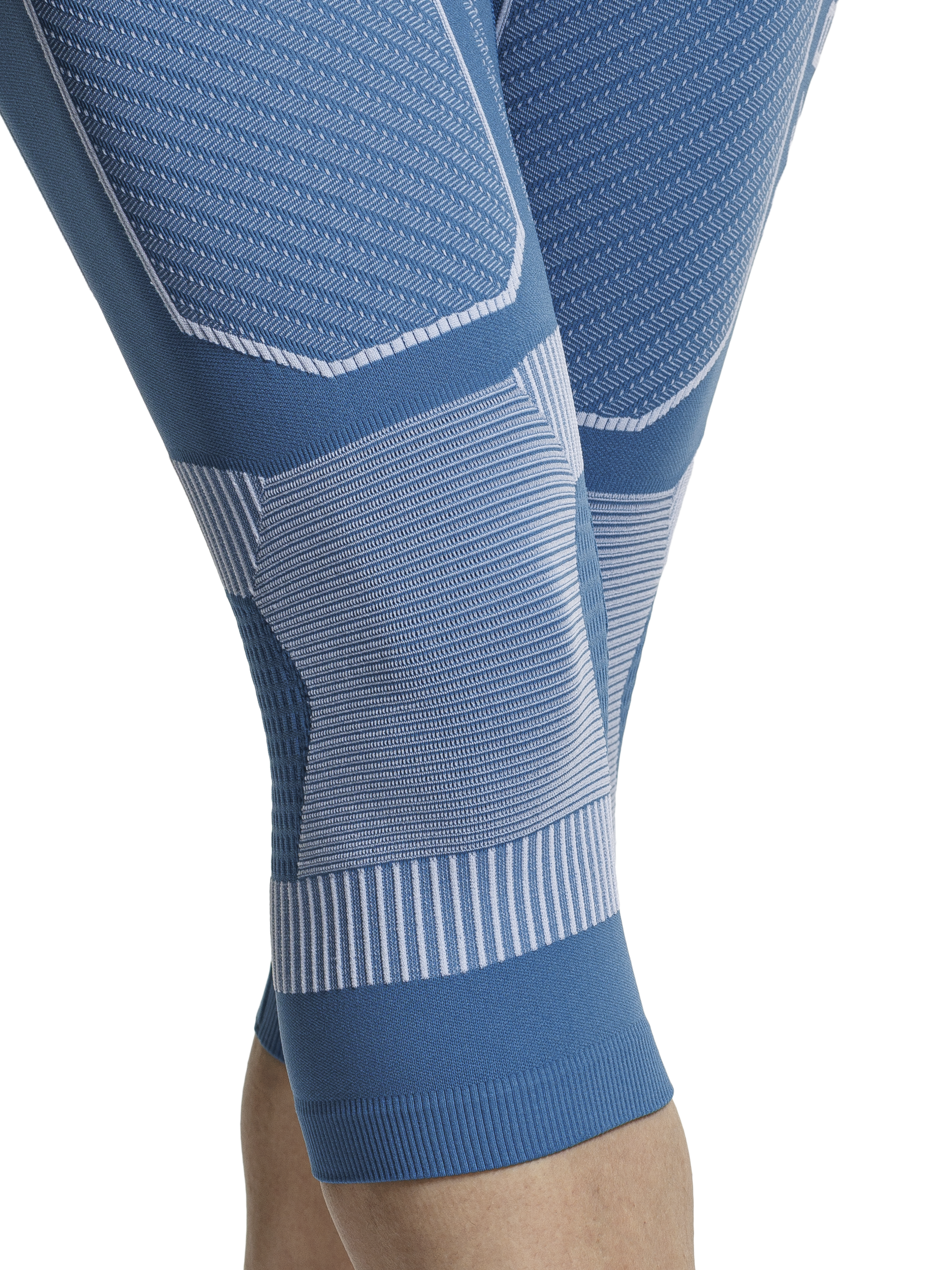 X-BIONIC ENERGY ACCUMULATOR LIGHT PANTS 3/4 WMN - Mineral Blue Arctic White - 3/4 Pants - 5 of 21