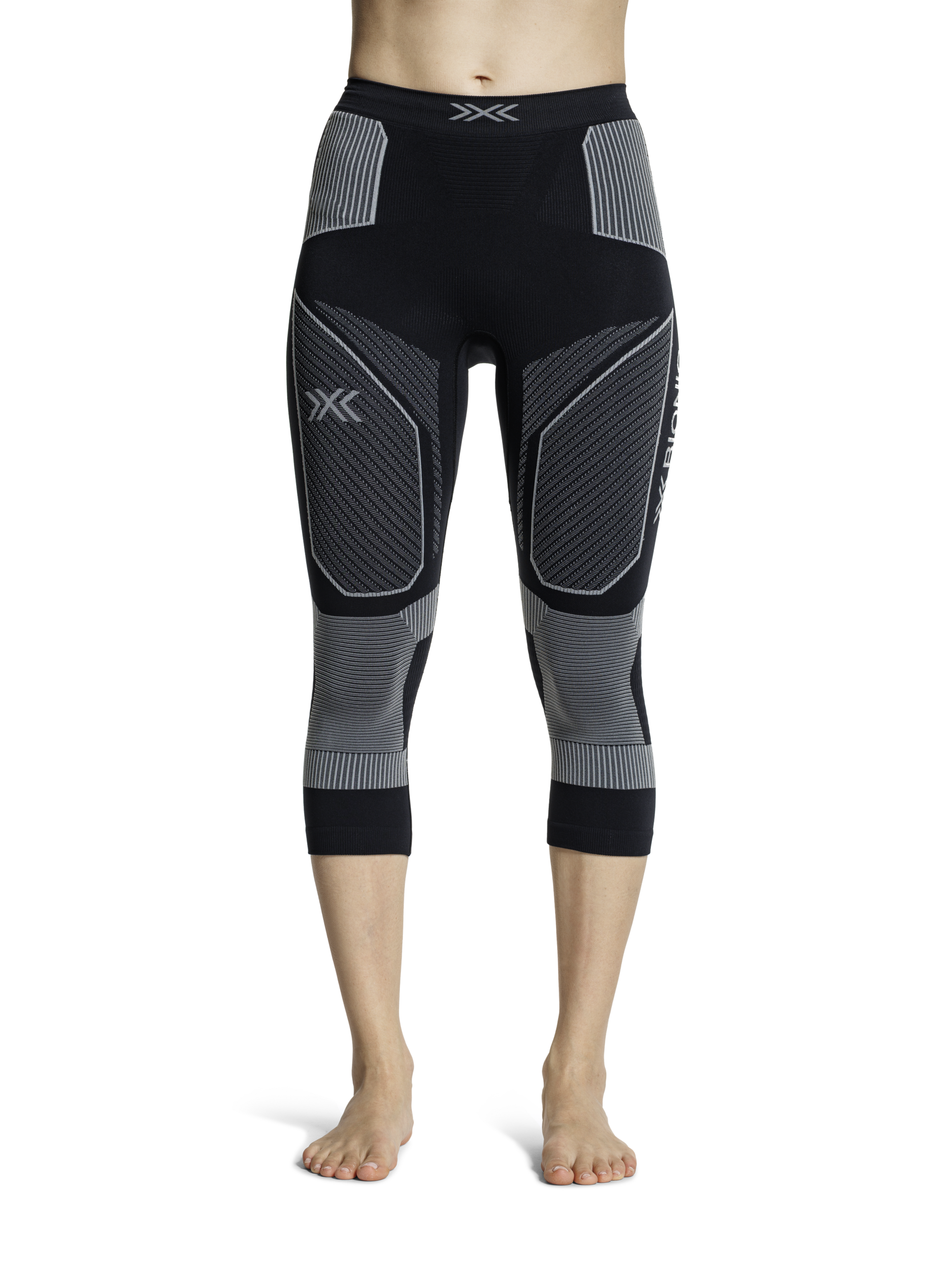 X-BIONIC ENERGY ACCUMULATOR LIGHT PANTS 3/4 WMN - X Black Light Grey - 3/4 Pants - 18 of 21