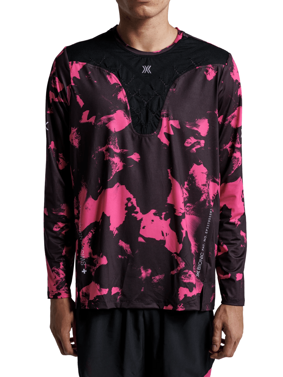 X-BIONIC COREFUSION RUN SHIRT LS MEN - Wolfpack Black Neo Pink Winter - Longsleeves - 17 of 19