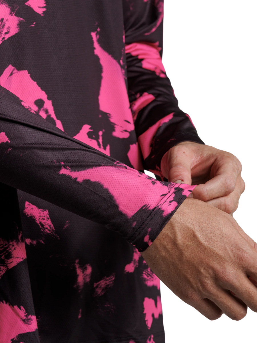 X-BIONIC COREFUSION RUN SHIRT LS MEN - Wolfpack Black Neo Pink Winter - Longsleeves - 16 of 19