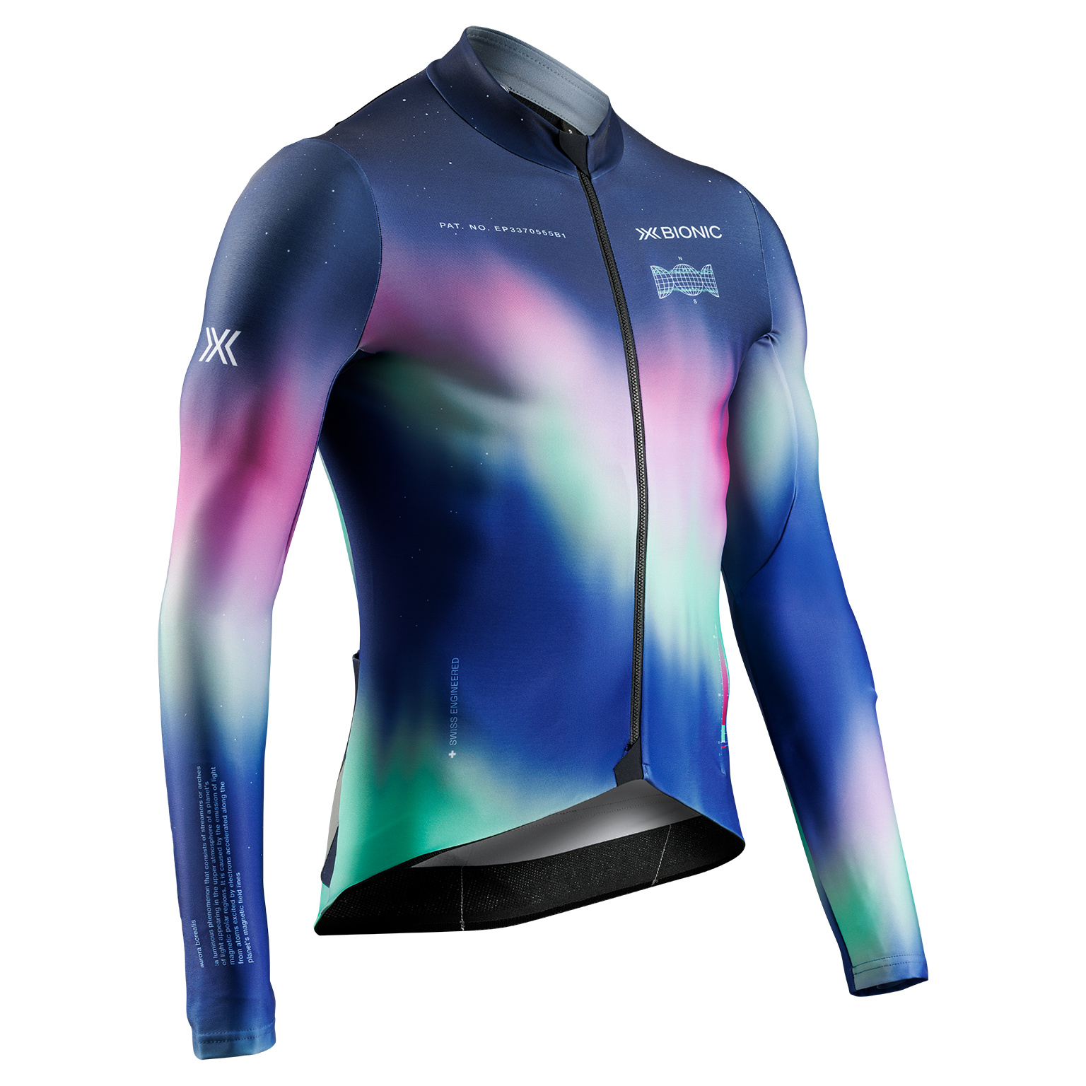 X-BIONIC COREFUSION RIDE JERSEY LS MEN - Aurora Polychrome - Zip Shirts - 3 of 4