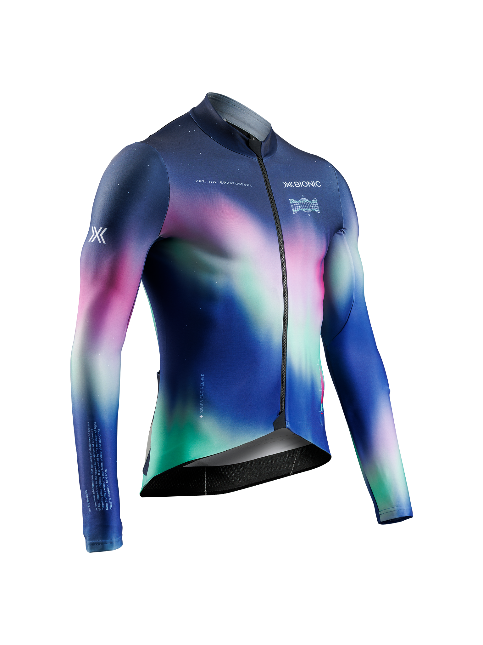 X-BIONIC COREFUSION RIDE JERSEY LS MEN - Aurora Polychrome - Zip Shirts - 3 of 4