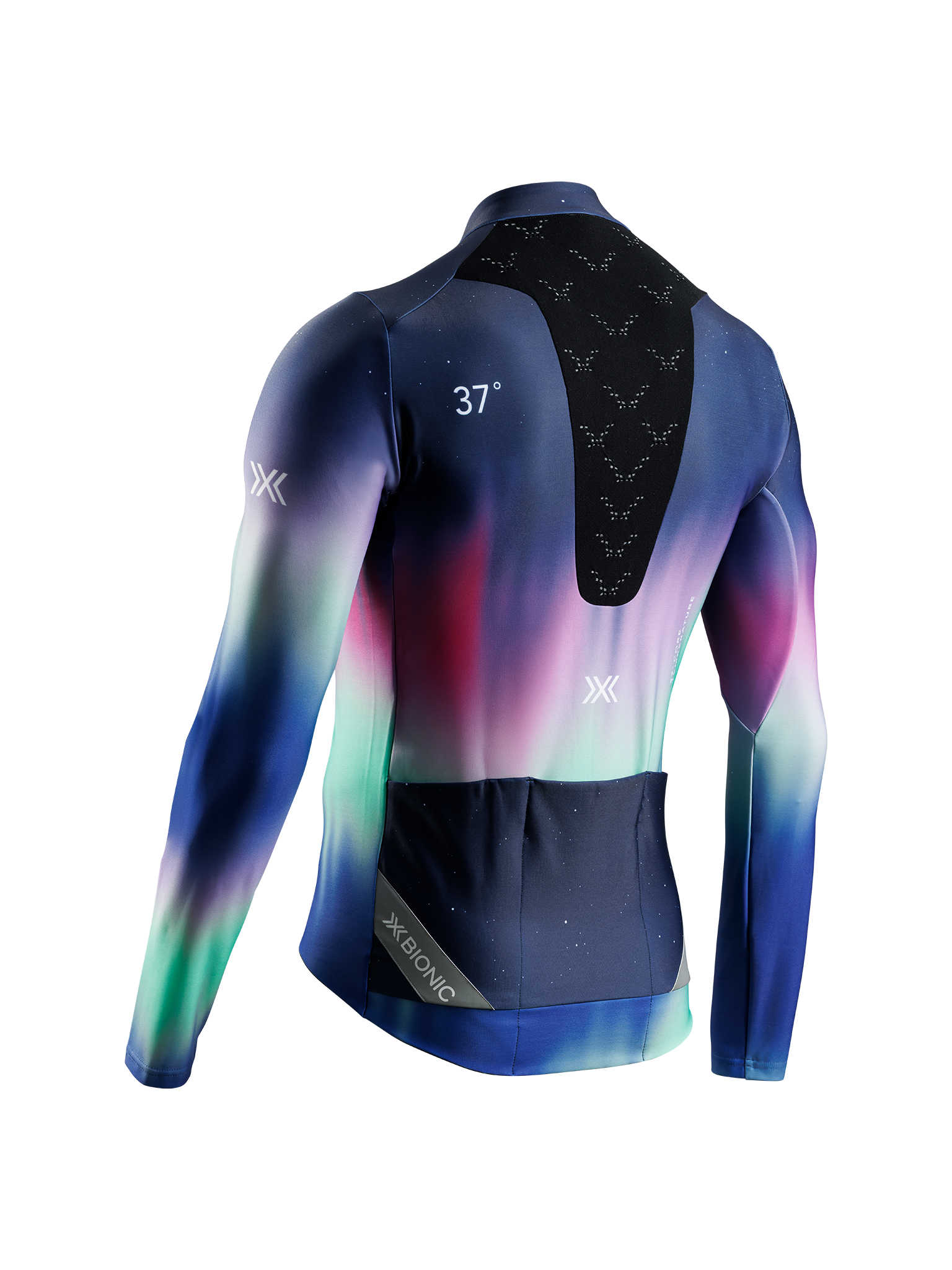 X-BIONIC COREFUSION RIDE JERSEY LS MEN - Aurora Polychrome - Zip Shirts - 4 of 4