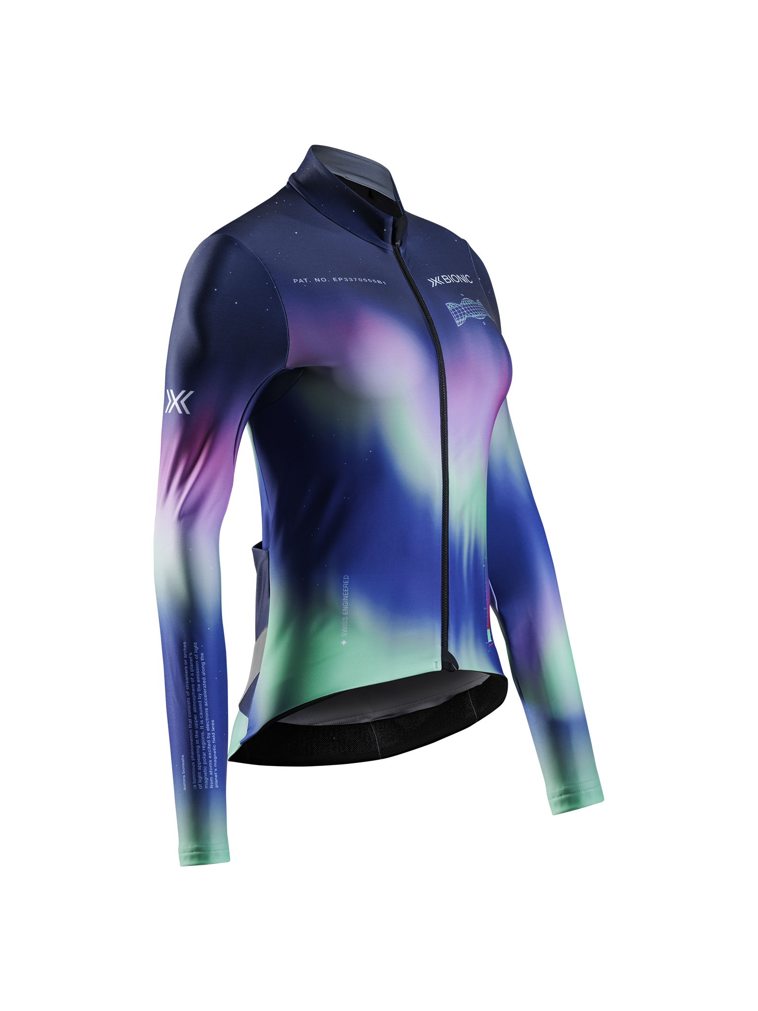 X-BIONIC COREFUSION RIDE JERSEY LS WMN - Aurora Polychrome - Zip Shirts - 1 of 14
