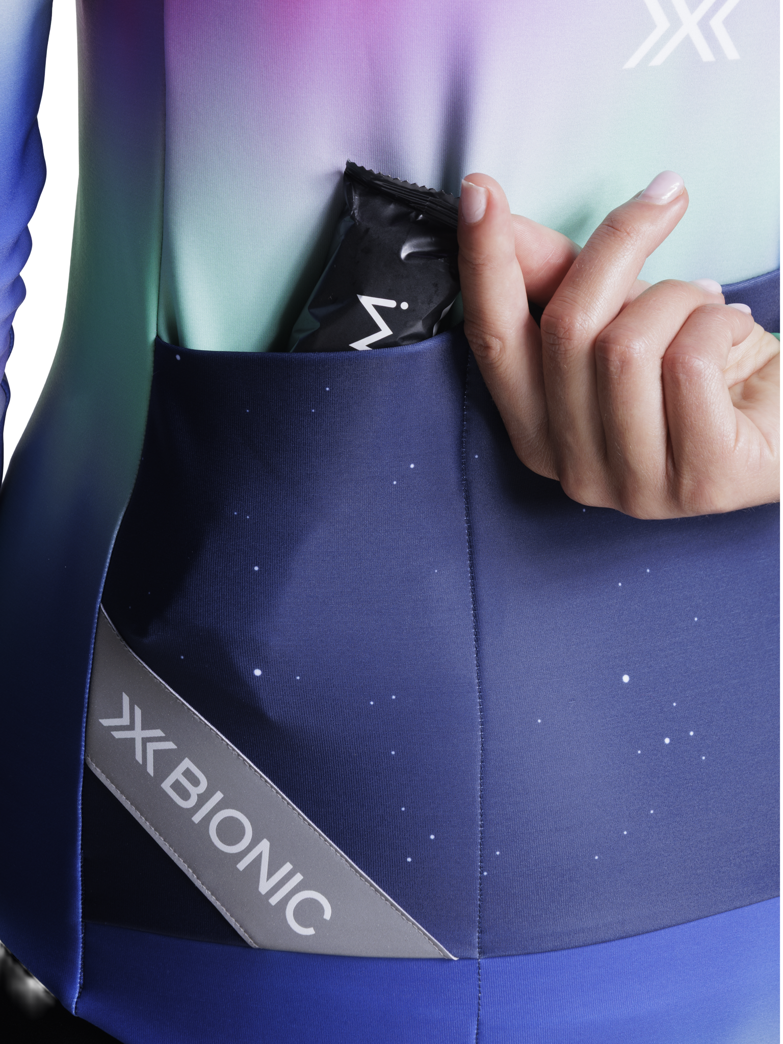 X-BIONIC COREFUSION RIDE JERSEY LS WMN - Aurora Polychrome - Zip Shirts - 8 of 14