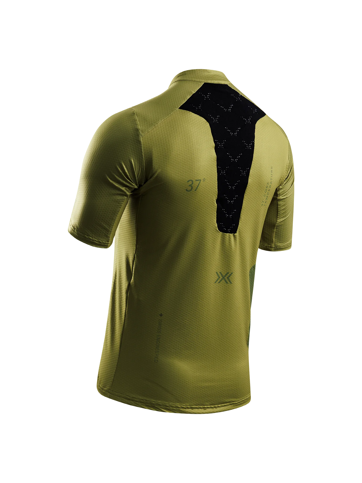 X-BIONIC COREFUSION GRAVEL JERSEY MEN - Olive Green Olive Clay - Zip Shirts - 10 of 29