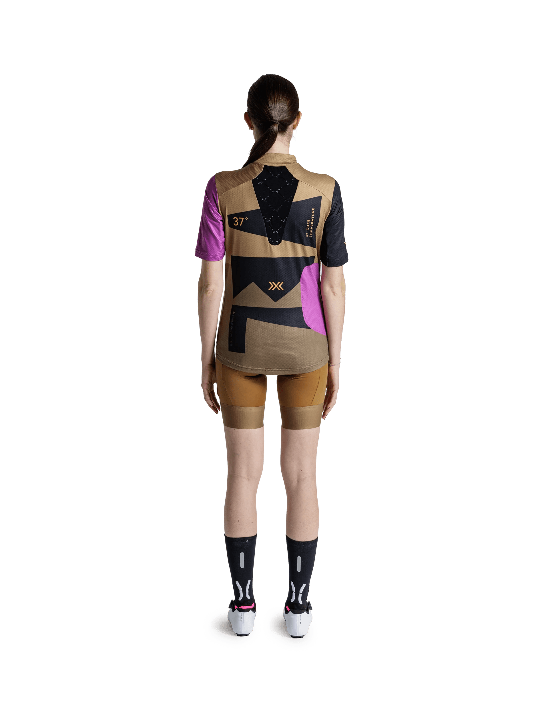 X-BIONIC COREFUSION GRAVEL JERSEY WMN - Multi Color Peanut Butter - Zip Shirts - 13 of 29