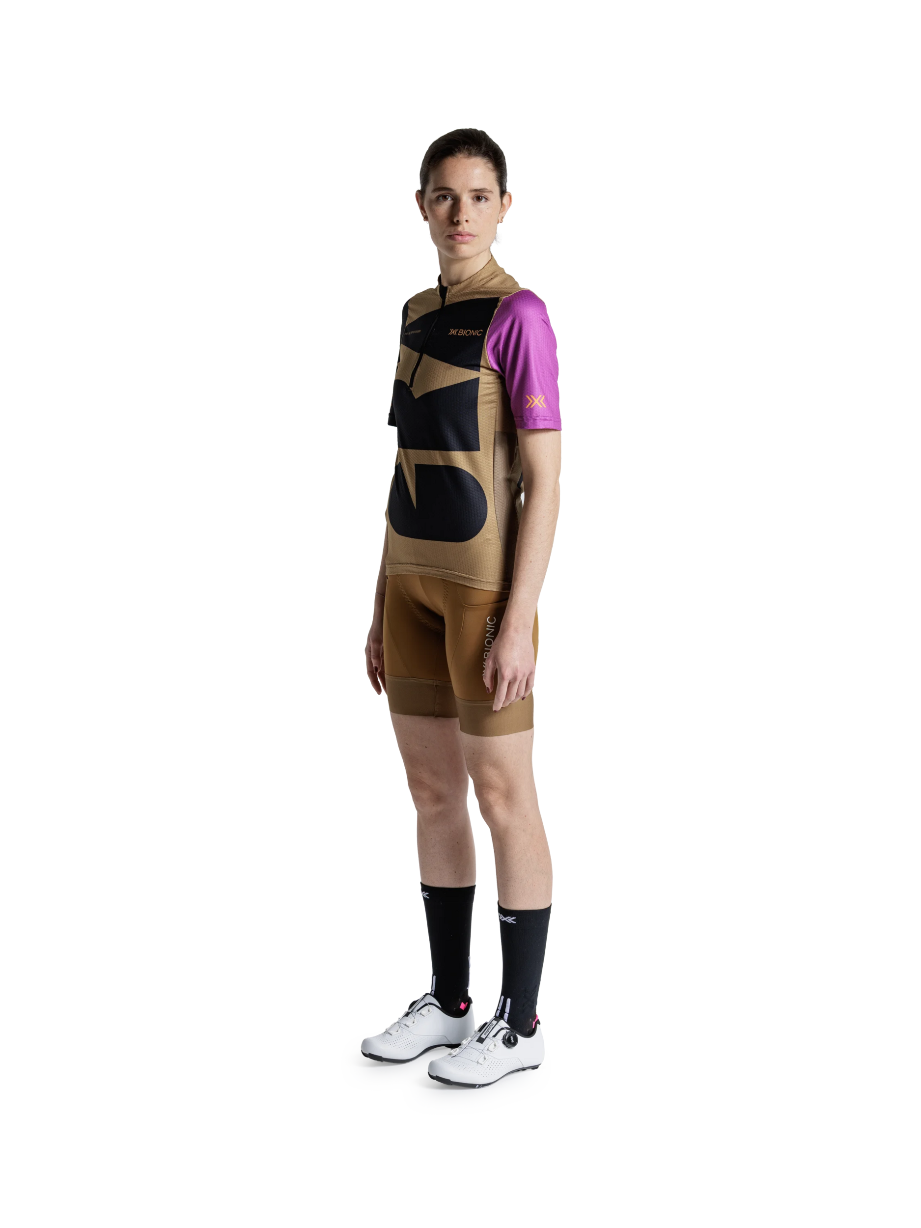 X-BIONIC COREFUSION GRAVEL JERSEY WMN - Multi Color Peanut Butter - Zip Shirts - 14 of 29