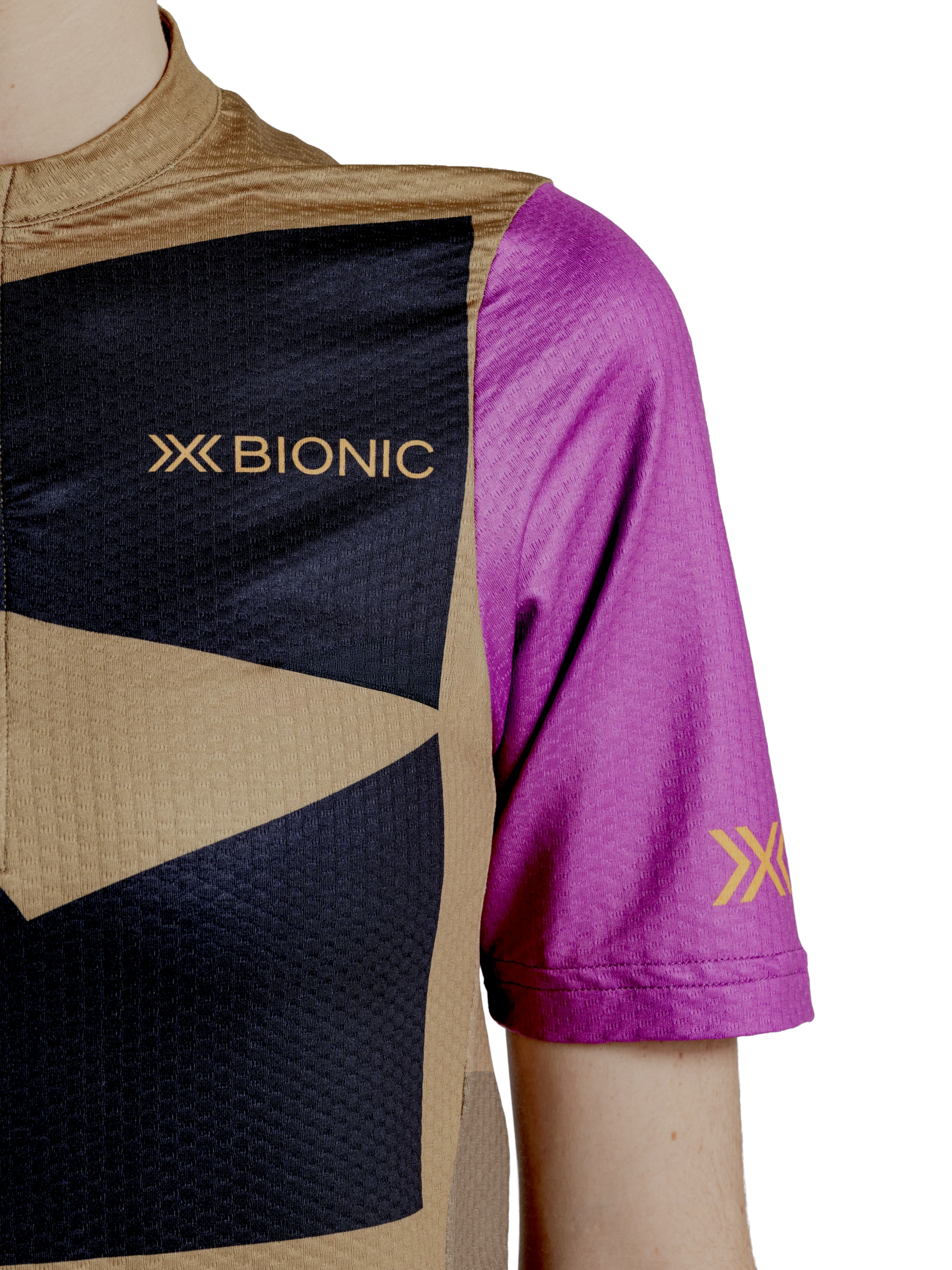 X-BIONIC COREFUSION GRAVEL JERSEY WMN - Multi Color Peanut Butter - Zip Shirts - 17 of 29