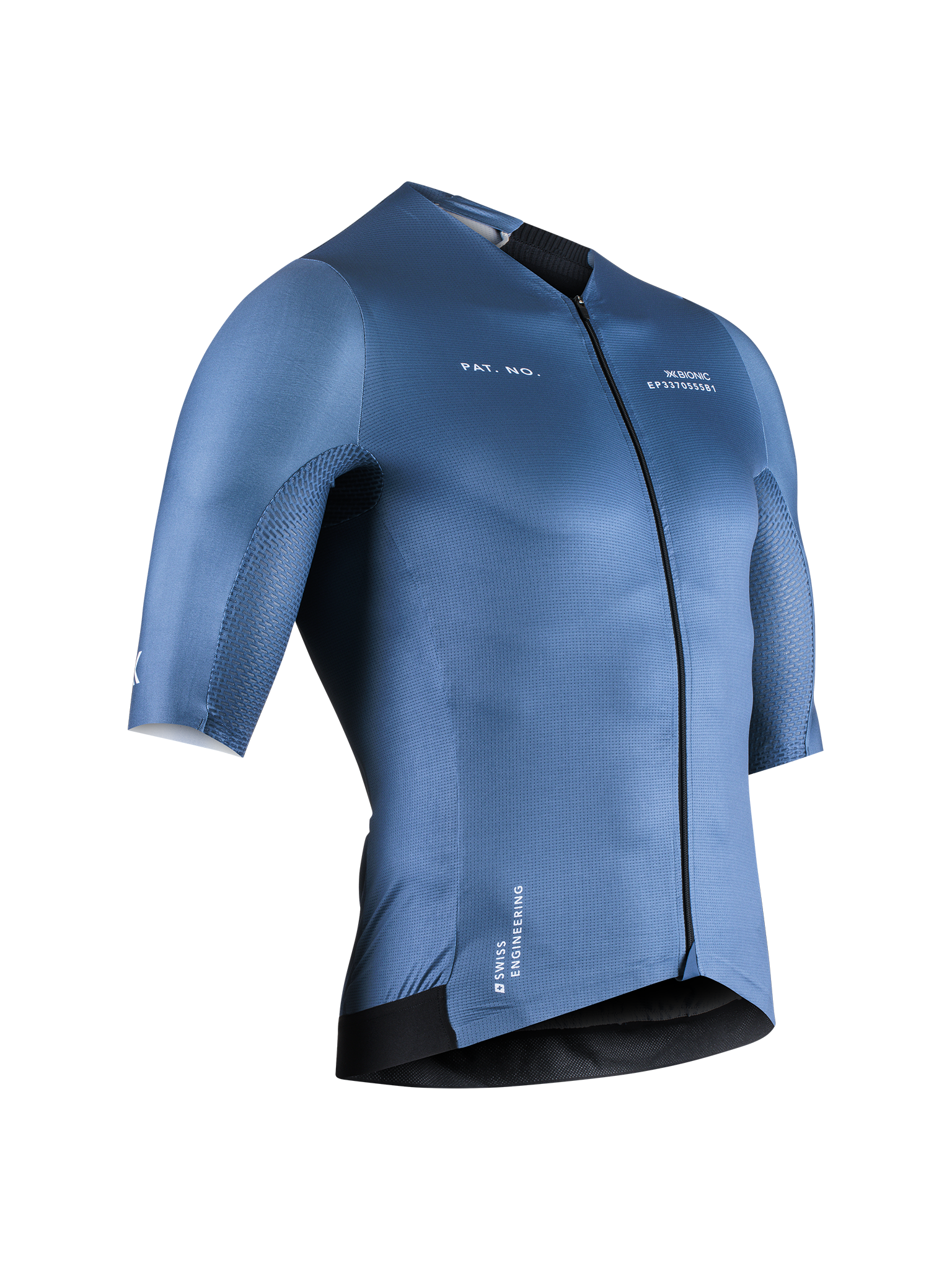 X-BIONIC COREFUSION AERO JERSEY SS MEN - Mineral Blue - Zip Shirts - 25 of 40