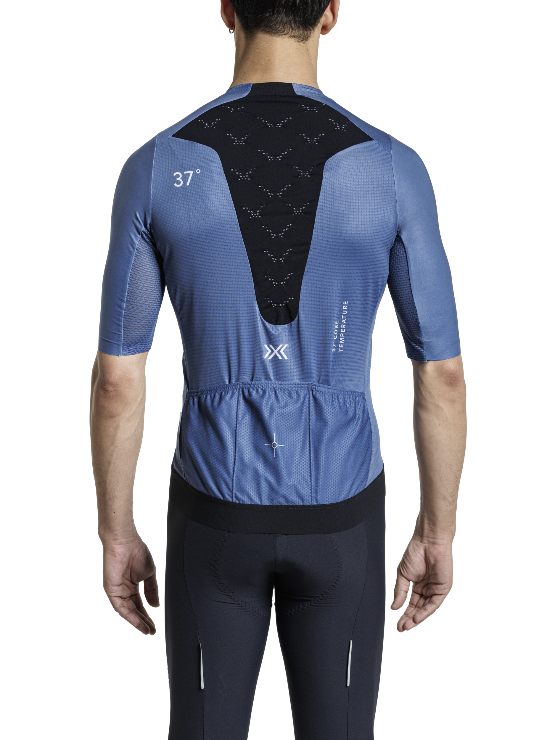 X-BIONIC COREFUSION AERO JERSEY SS MEN - Mineral Blue - Zip Shirts - 28 of 40