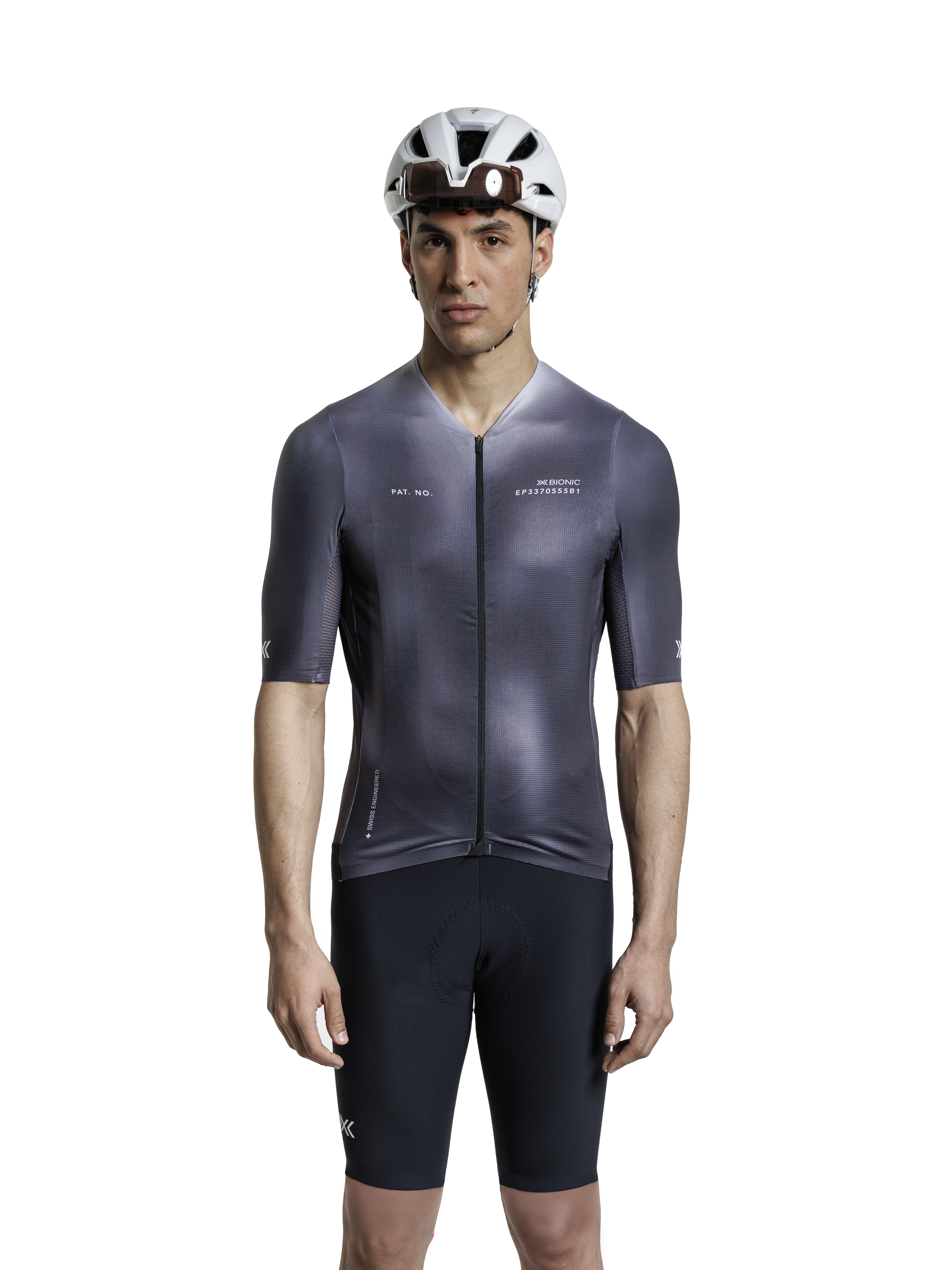 X-BIONIC COREFUSION AERO JERSEY SS MEN - Dark Monochromatic Heatmap - Zip Shirts - 35 of 40