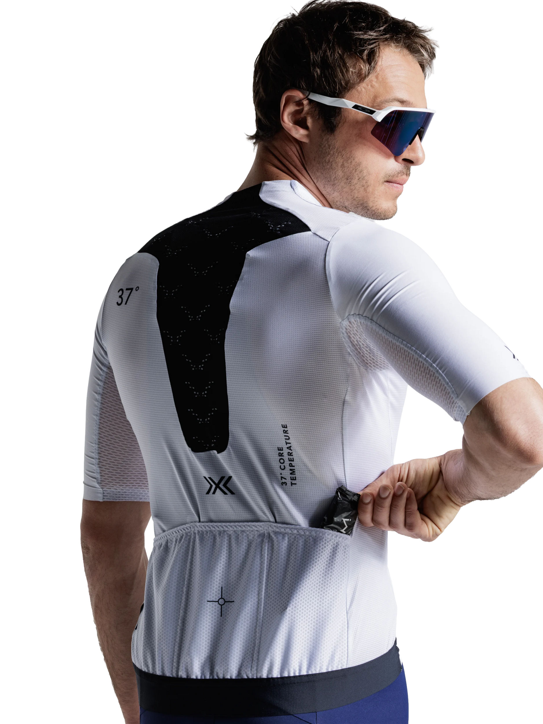 X-BIONIC COREFUSION AERO JERSEY SS MEN - Off White - Zip Shirts - 6 of 40