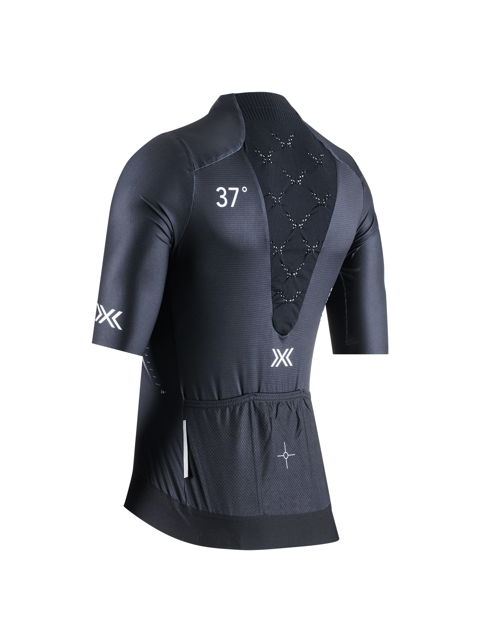 X-BIONIC COREFUSION AERO JERSEY SS WMN - Opal Black - Zip Shirts - 11 of 11