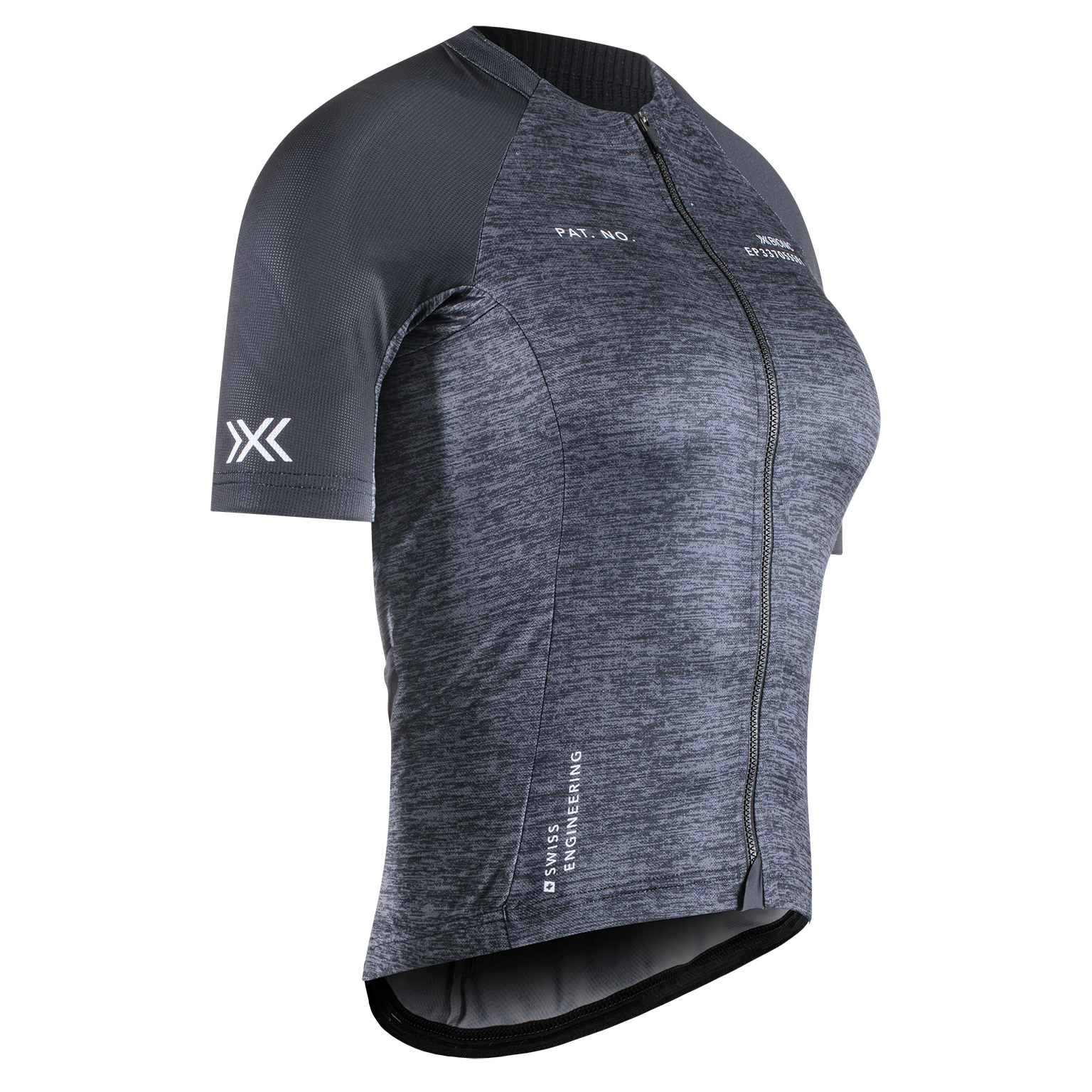 X-BIONIC COREFUSION ENDURANCE MERINO JERSEY SS WMN - Opal Black Melange - Zip Shirts - 1 of 4