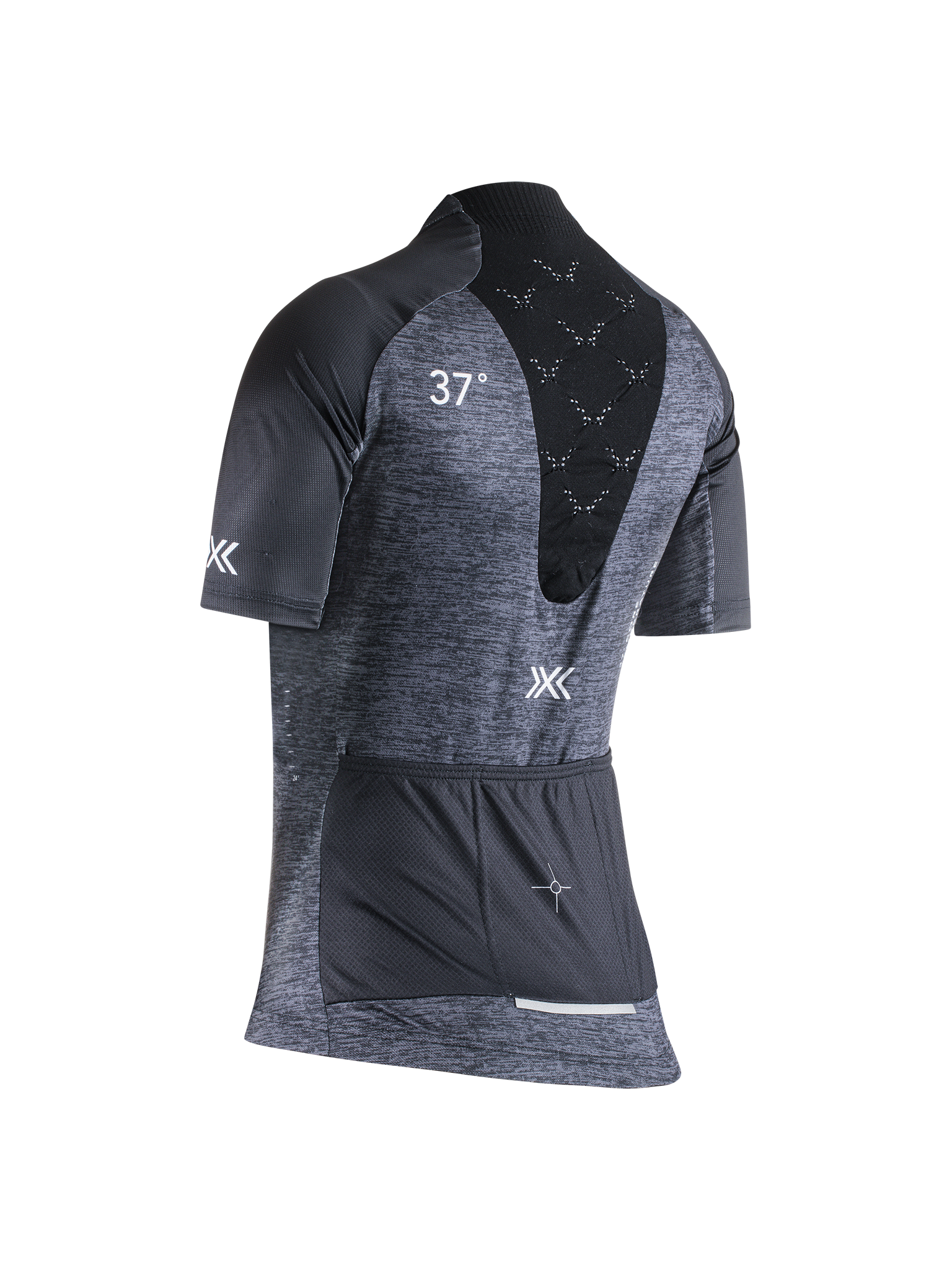X-BIONIC COREFUSION ENDURANCE MERINO JERSEY SS WMN - Opal Black Melange - Zip Shirts - 2 of 4