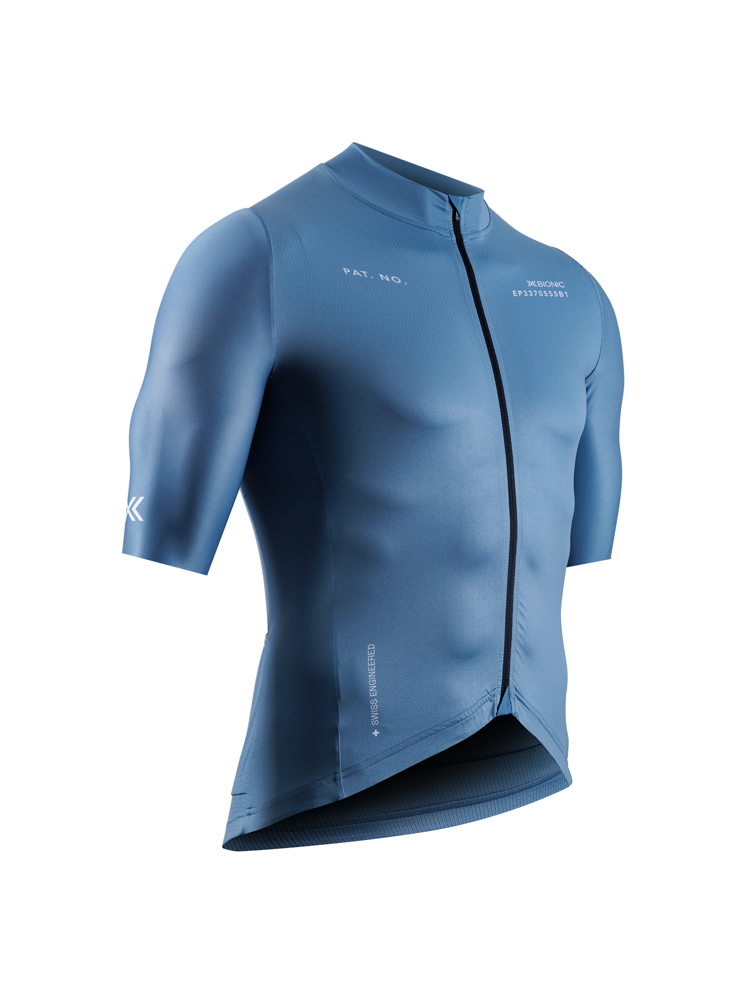 X-BIONIC COREFUSION RIDE JERSEY SS MEN - Slate Blue - Zip Shirts - 20 of 50