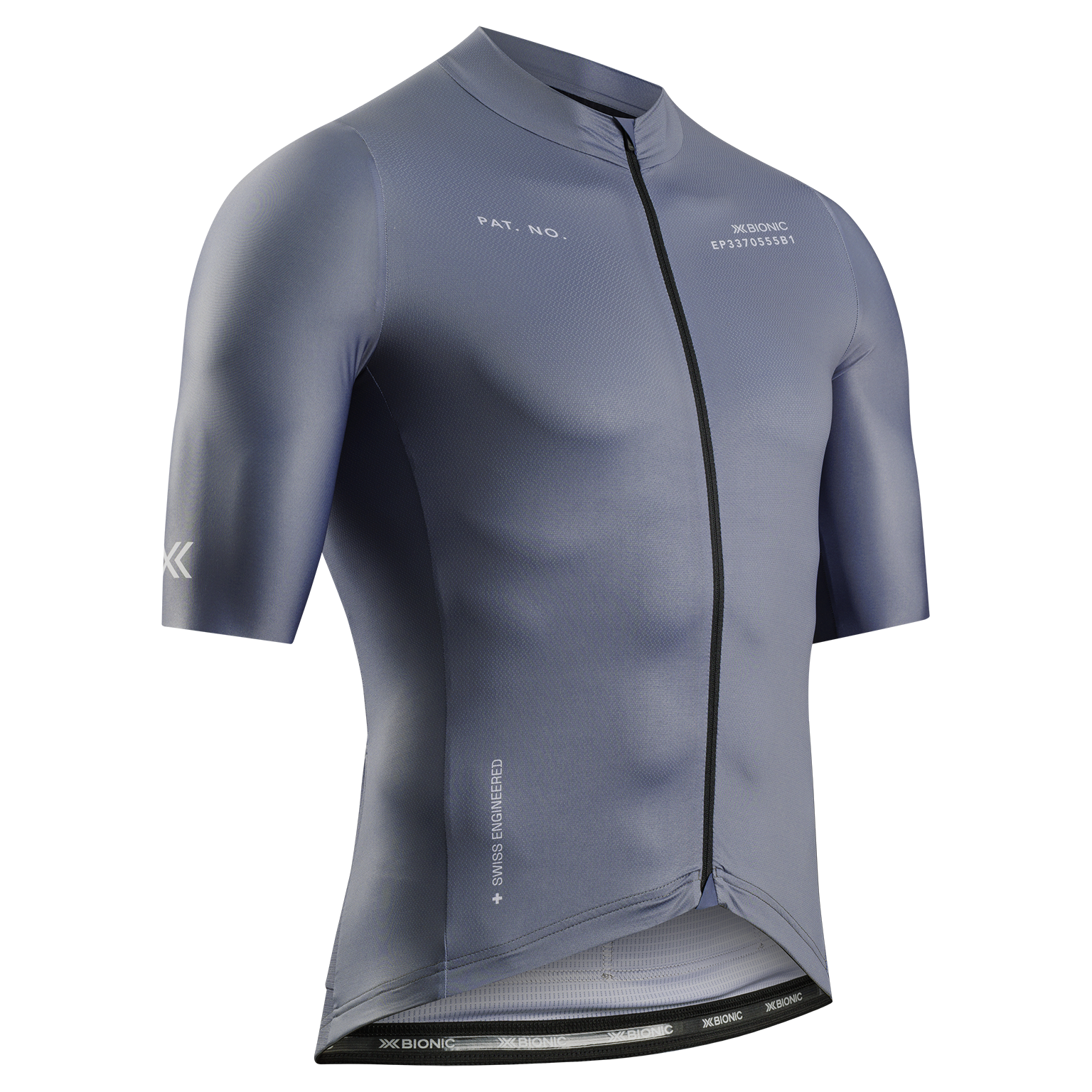 X-BIONIC COREFUSION RIDE JERSEY SS MEN - Rhino Grey - Zip Shirts - 12 of 50