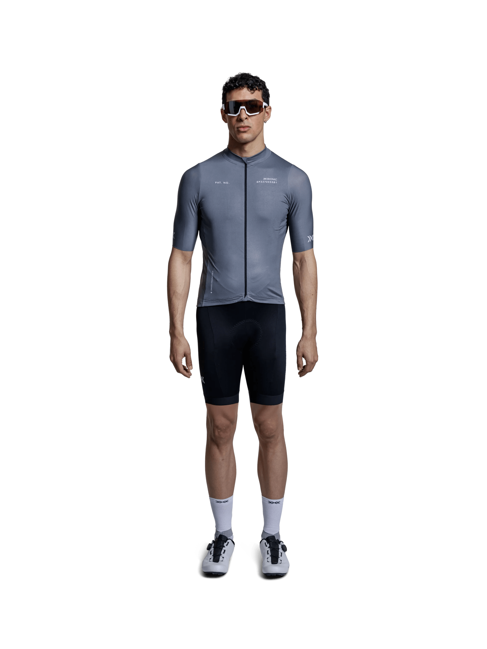 X-BIONIC COREFUSION RIDE JERSEY SS MEN - Rhino Grey - Zip Shirts - 13 of 50