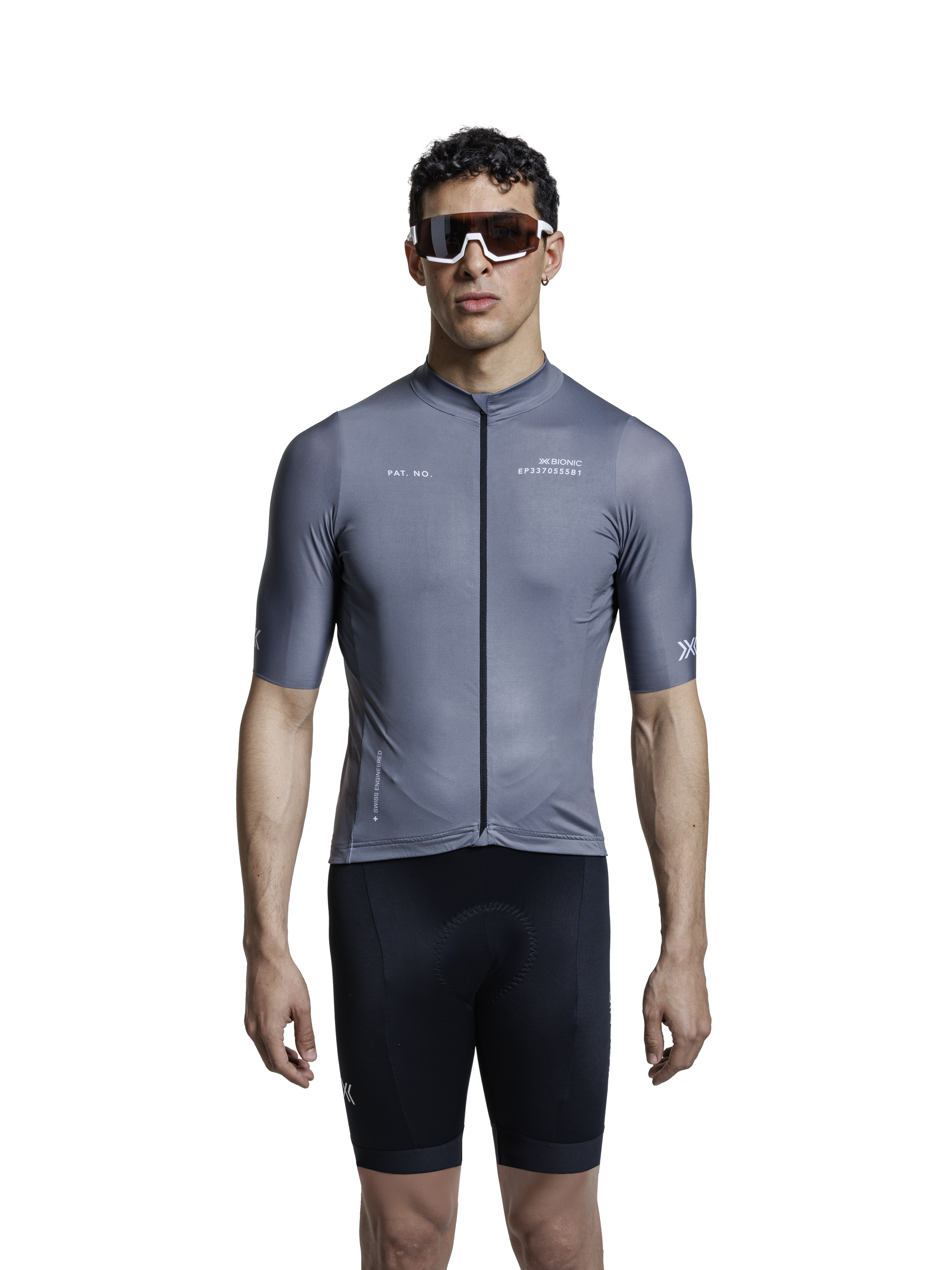 X-BIONIC COREFUSION RIDE JERSEY SS MEN - Rhino Grey - Zip Shirts - 14 of 50