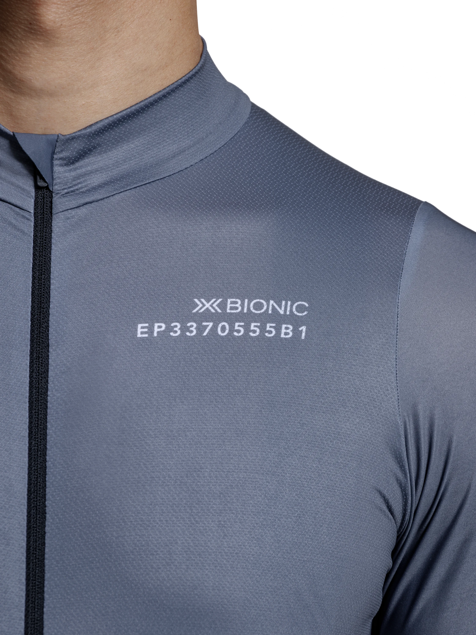 X-BIONIC COREFUSION RIDE JERSEY SS MEN - Rhino Grey - Zip Shirts - 18 of 50