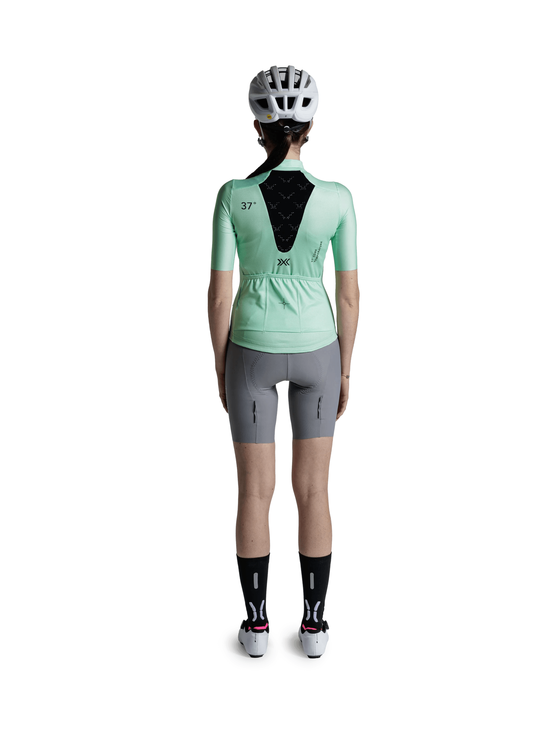 X-BIONIC COREFUSION RIDE JERSEY SS WMN - Digital Lime - Zip Shirts - 4 of 50