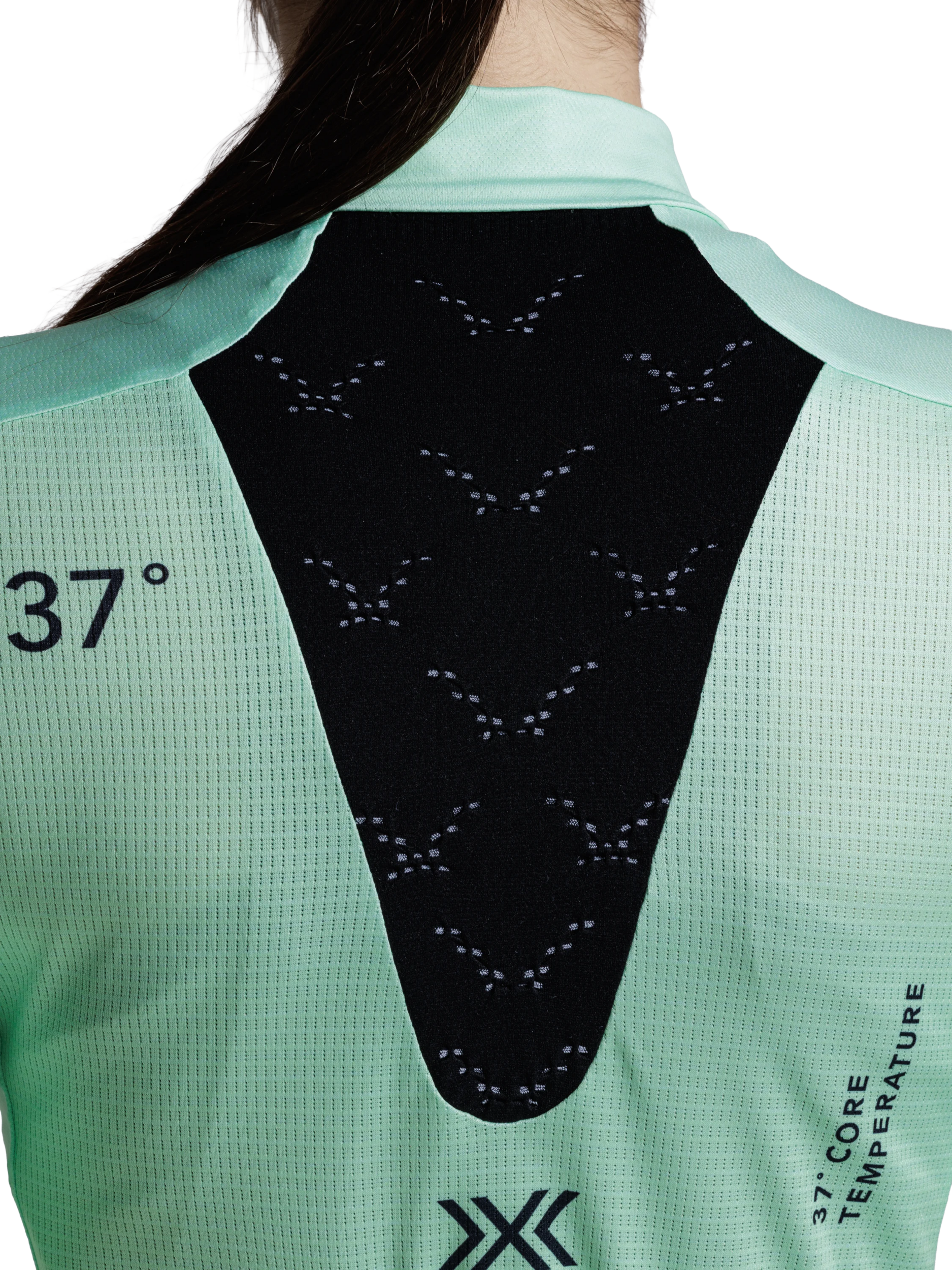 X-BIONIC COREFUSION RIDE JERSEY SS WMN - Digital Lime - Zip Shirts - 8 of 50