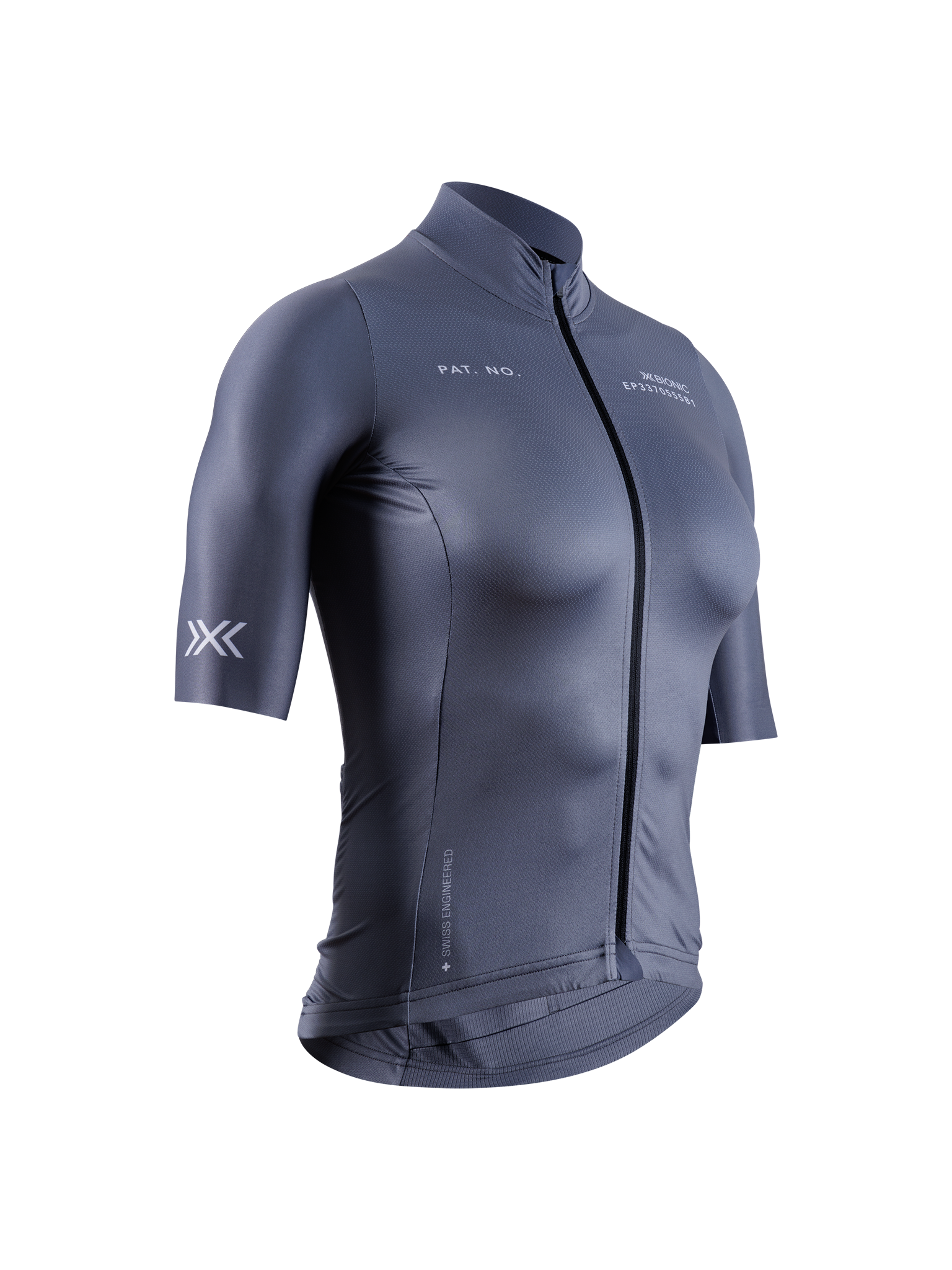 X-BIONIC COREFUSION RIDE JERSEY SS WMN - Rhino Grey - Zip Shirts - 9 of 50