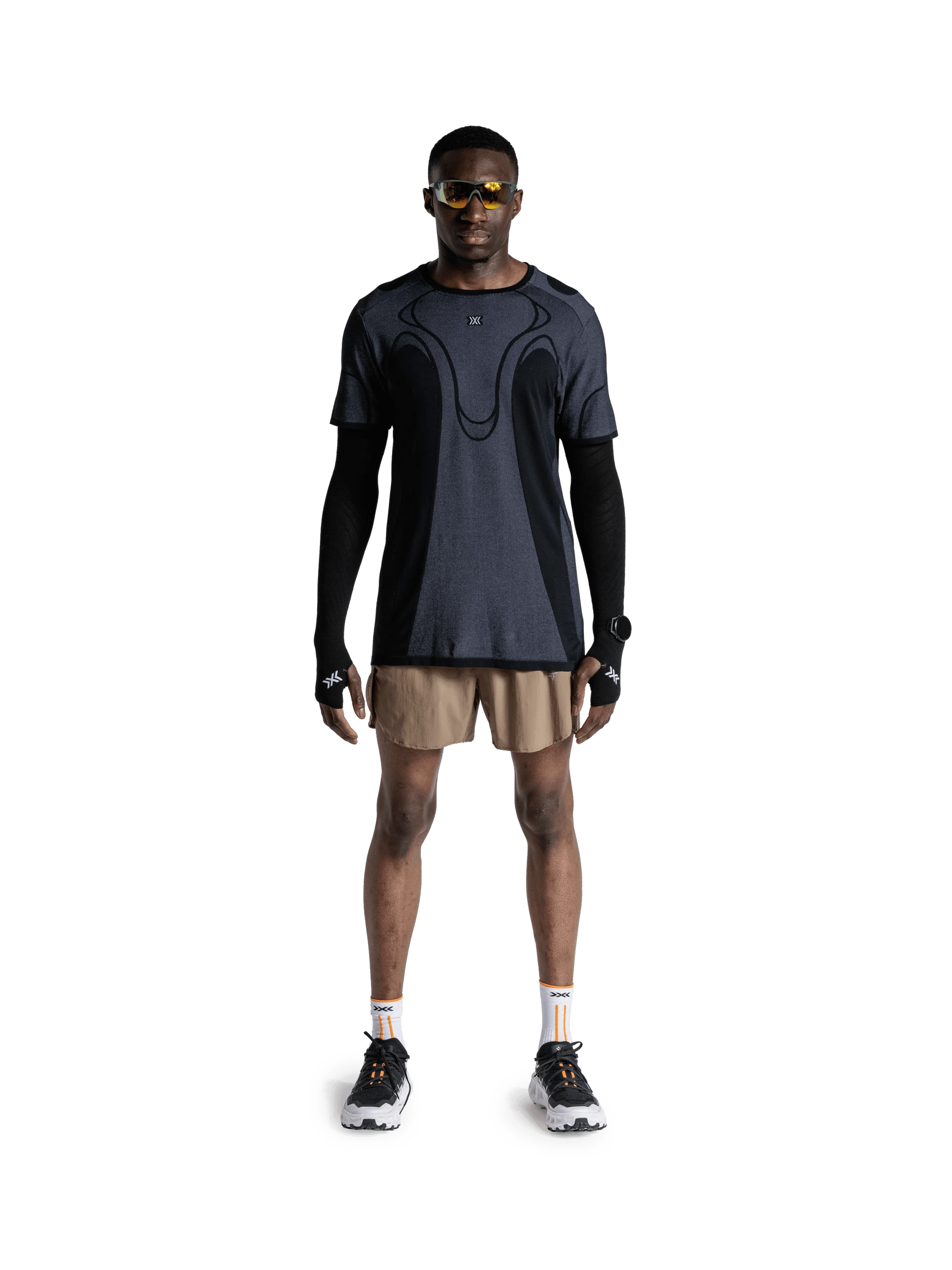 X-BIONIC COREFUSION RUN PERFORM SHORTS MEN - Dark Sand - Shorts - 2 of 14