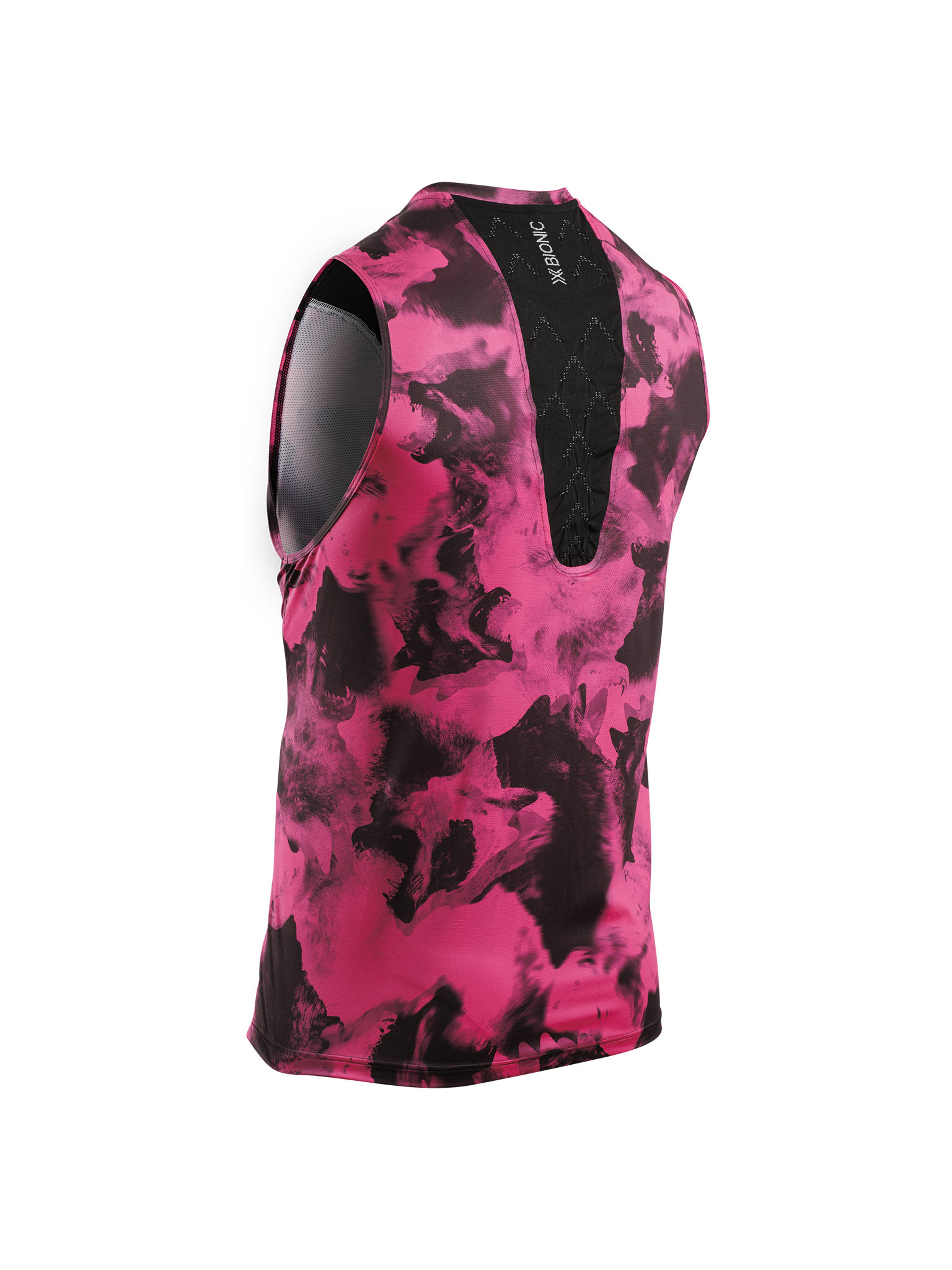 X-BIONIC COREFUSION RUN TANK - Wolfpack Black Neo Pink - Tanks - 13 of 27