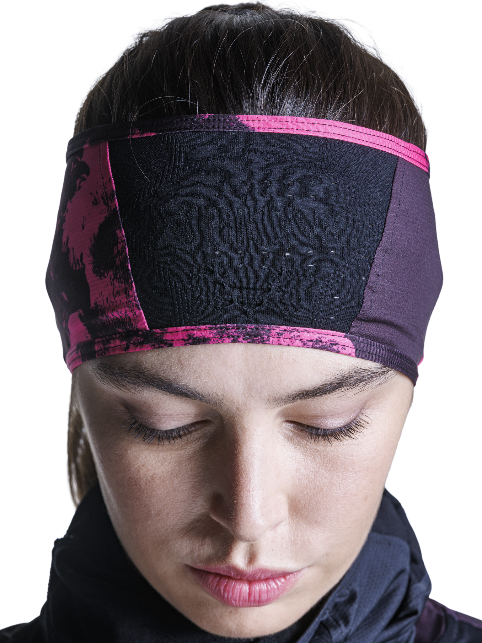 X-BIONIC COREFUSION FLEXBAND - Wolfpack Black Neo Pink Winter - Headbands - 4 of 8