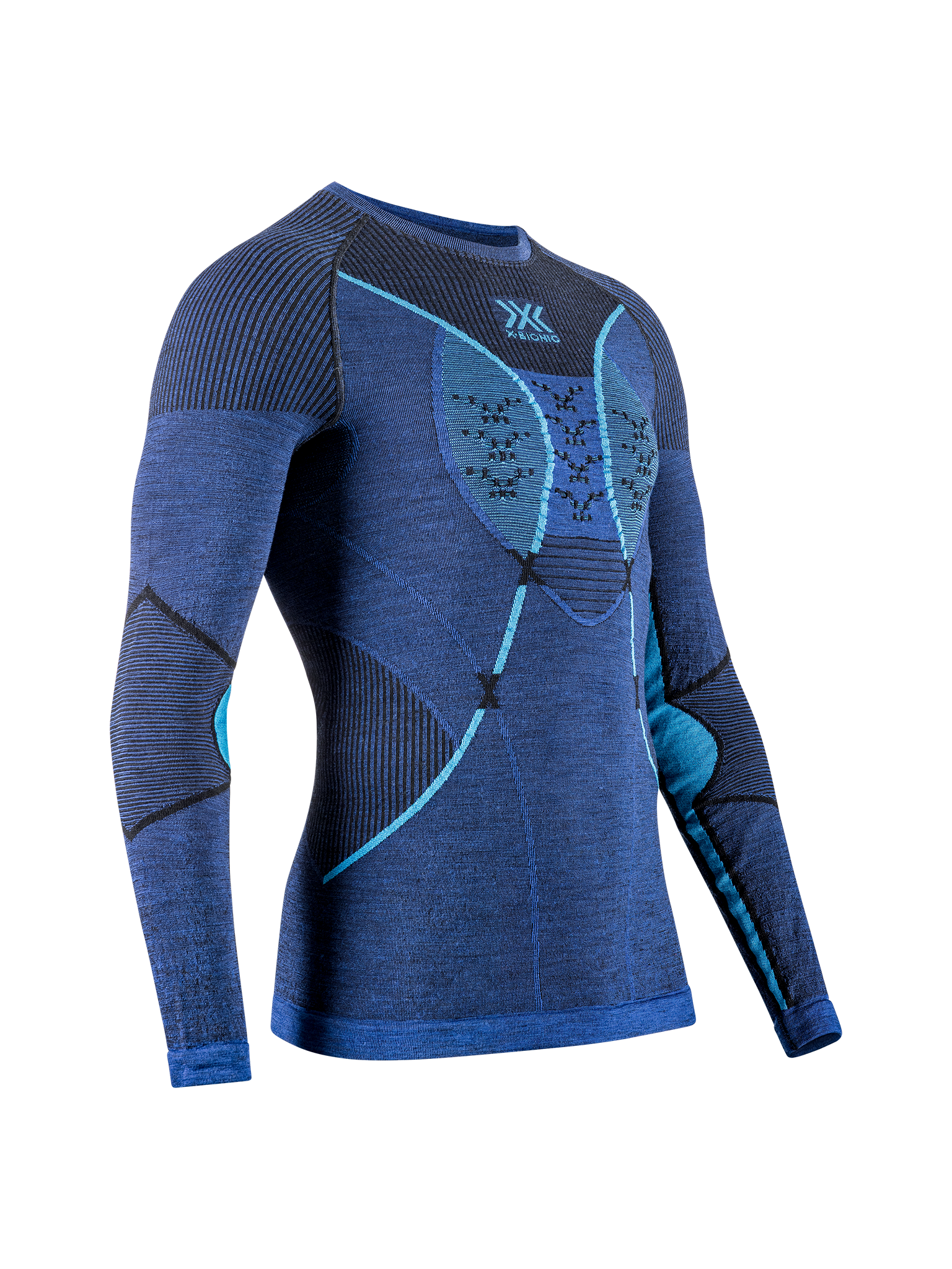 X-BIONIC MERINO SHIRT LG SL MEN - Dark Ocean Sky Blue - Longsleeves - 2 of 5