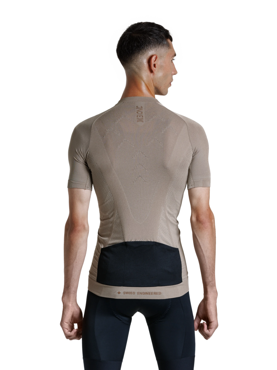X-BIONIC XCEED RIDE JERSEY SS MEN - Sand Dark Sand - Zip Shirts - 10 of 26
