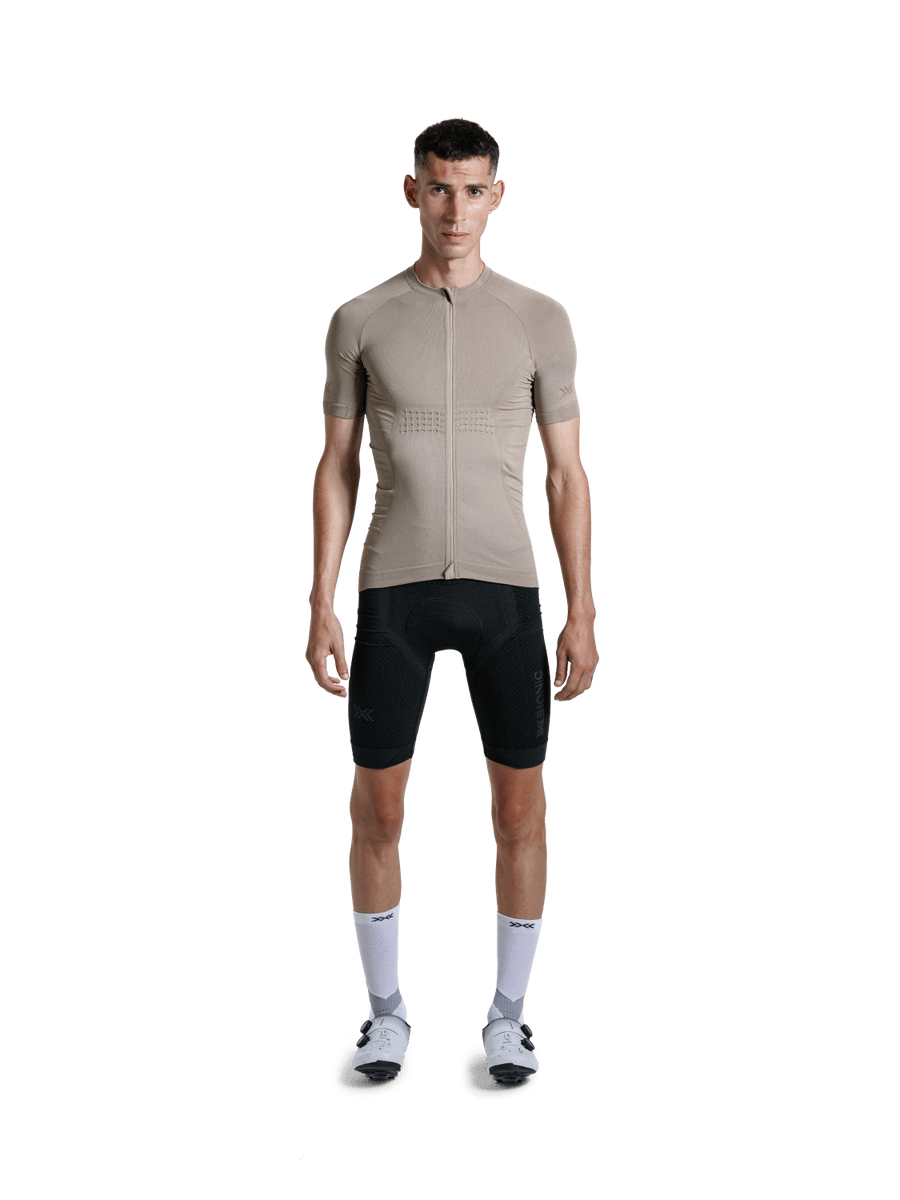 X-BIONIC XCEED RIDE JERSEY SS MEN - Sand Dark Sand - Zip Shirts - 8 of 26