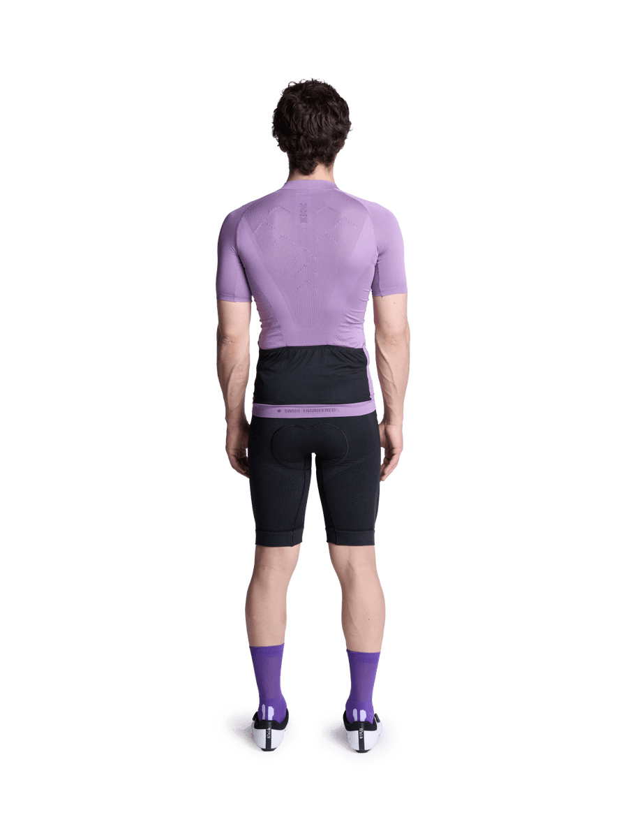 X-BIONIC XCEED RIDE JERSEY SS MEN - Heather Lavender Night - Zip Shirts - 16 of 26