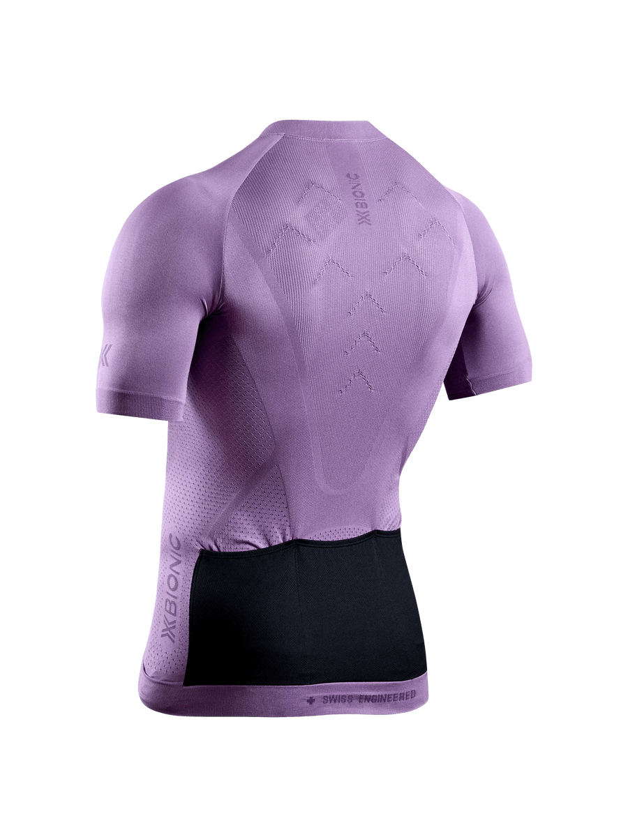X-BIONIC XCEED RIDE JERSEY SS MEN - Heather Lavender Night - Zip Shirts - 26 of 26