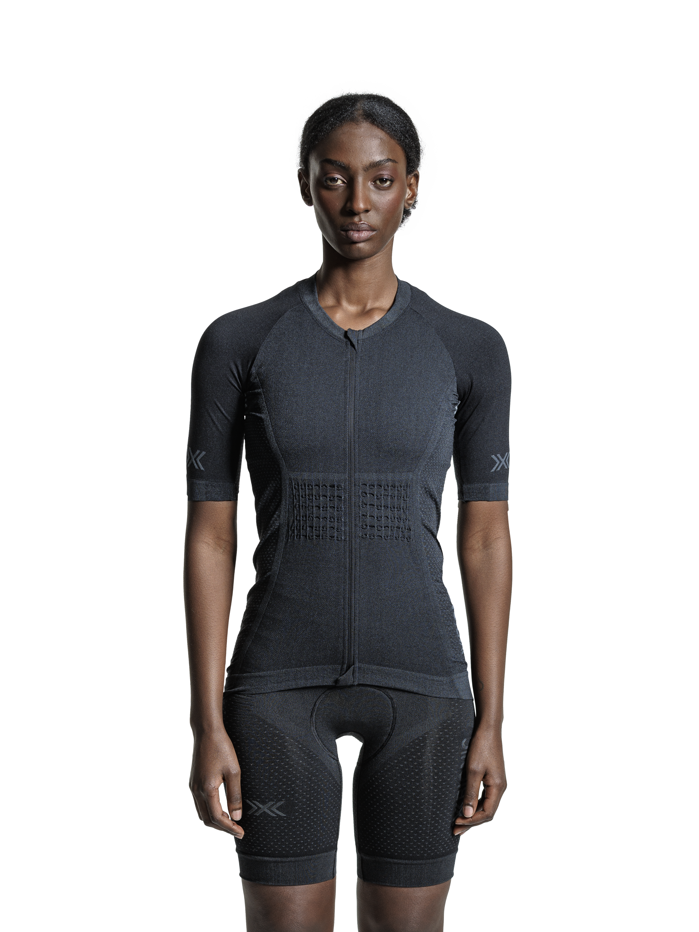 X-BIONIC XCEED RIDE JERSEY SS WMN - X Black Rhino Grey - Zip Shirts - 10 of 25