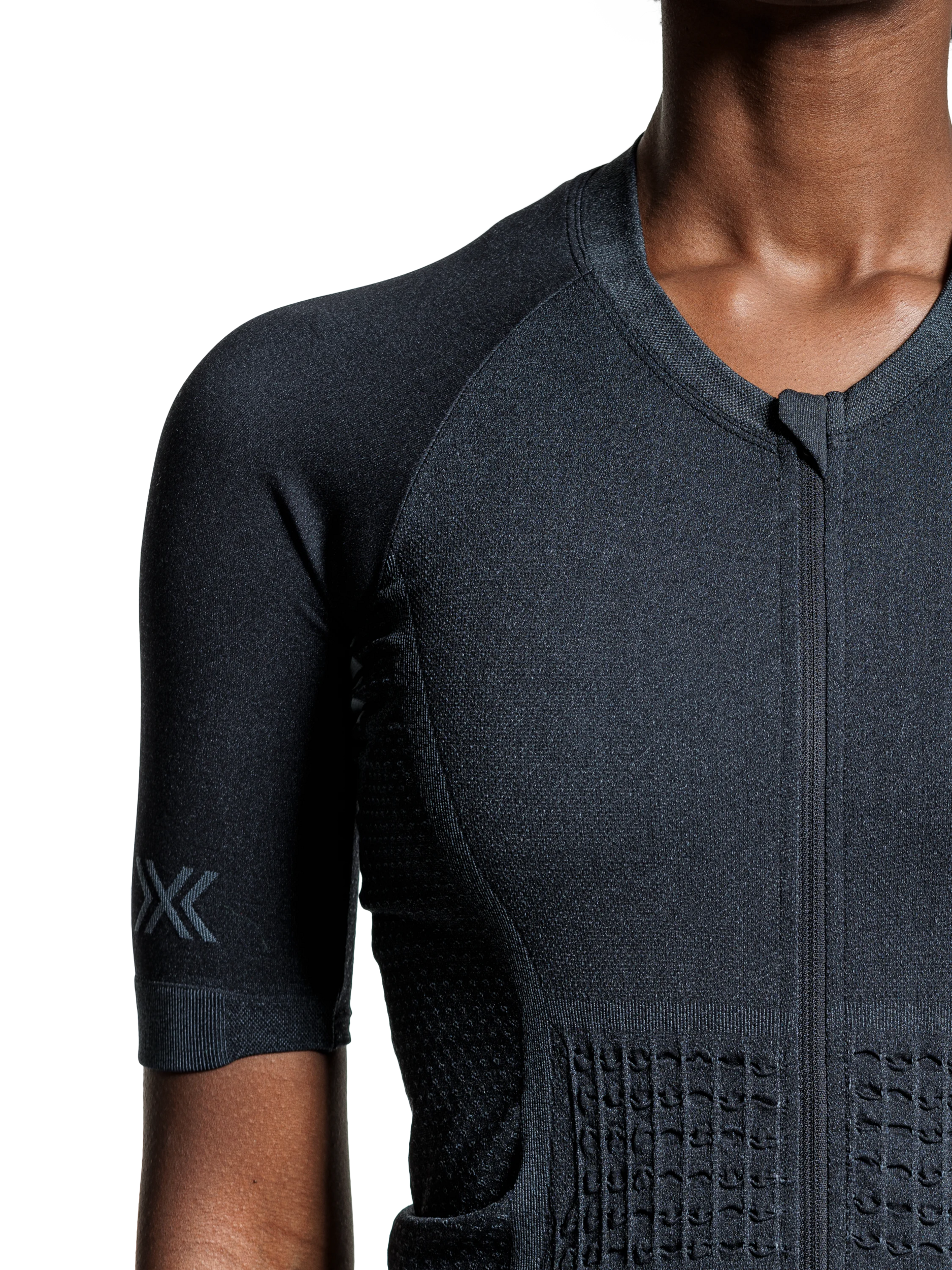 X-BIONIC XCEED RIDE JERSEY SS WMN - X Black Rhino Grey - Zip Shirts - 13 of 25