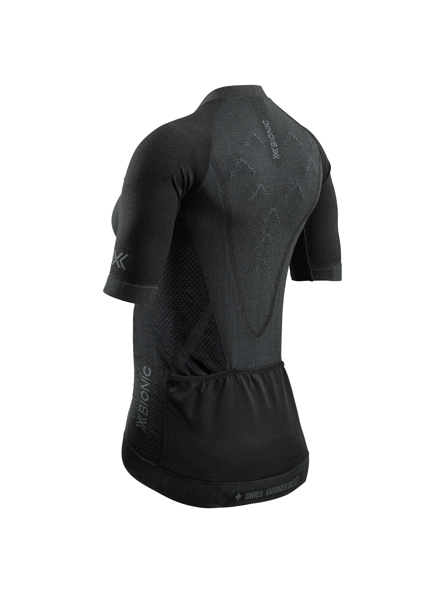 X-BIONIC XCEED RIDE JERSEY SS WMN - X Black Rhino Grey - Zip Shirts - 16 of 25