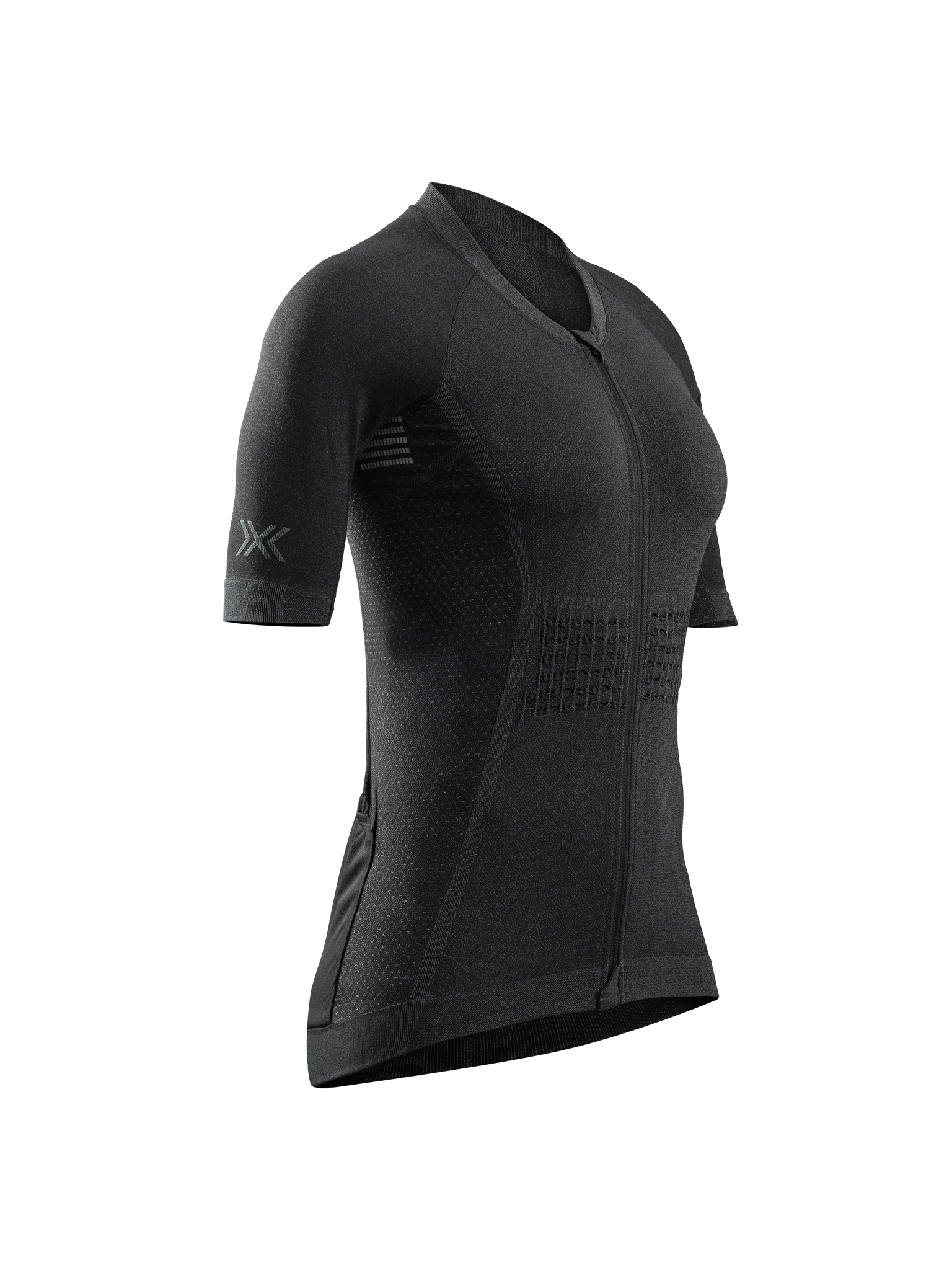 X-BIONIC XCEED RIDE JERSEY SS WMN - X Black Rhino Grey - Zip Shirts - 9 of 25