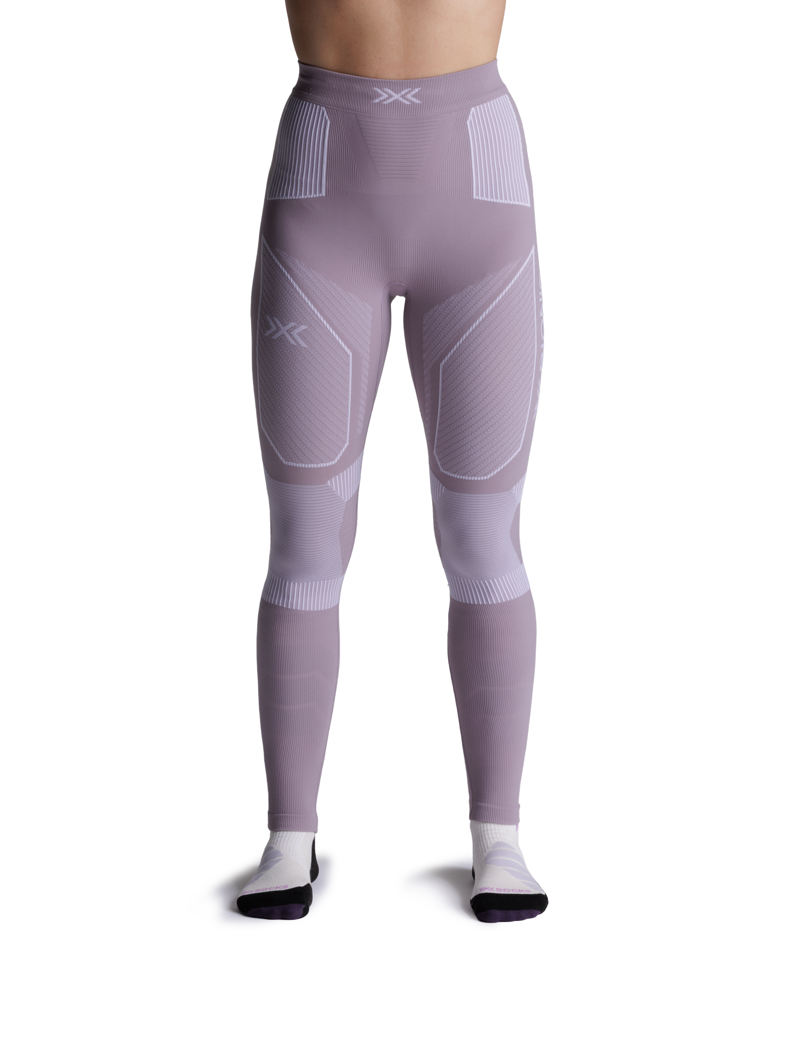 X-BIONIC ENERGY ACCUMULATOR LIGHT PANTS WMN - Dusty Lavender Arctic White - Pants - 3 of 15