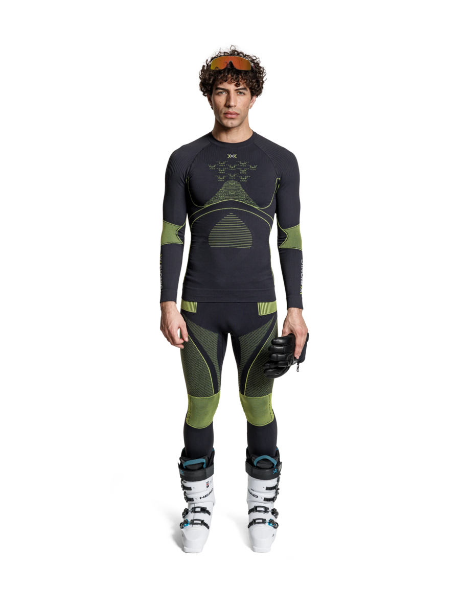 X-BIONIC ENERGY ACCUMULATOR 4.0 PANTS MEN - Charcoal Yellow - Performance Base Layer Tights - 39 of 50