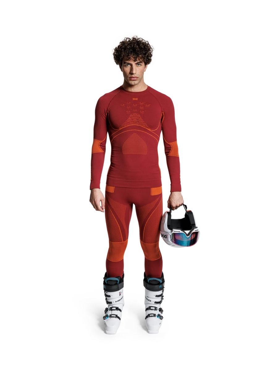 X-BIONIC ENERGY ACCUMULATOR 4.0 PANTS MEN - Dune Red Orange - Performance Base Layer Tights - 18 of 50