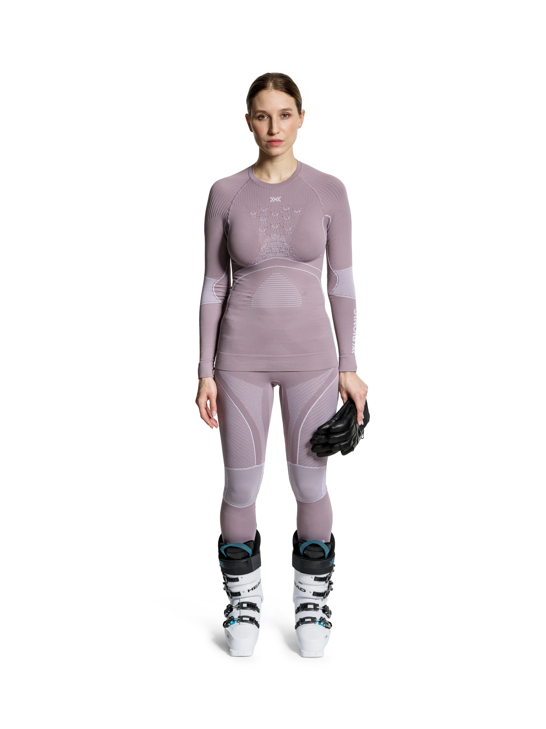 X-BIONIC ENERGY ACCUMULATOR 4.0 PANTS WMN - Dusty Lavender Arctic White - Pants - 34 of 50
