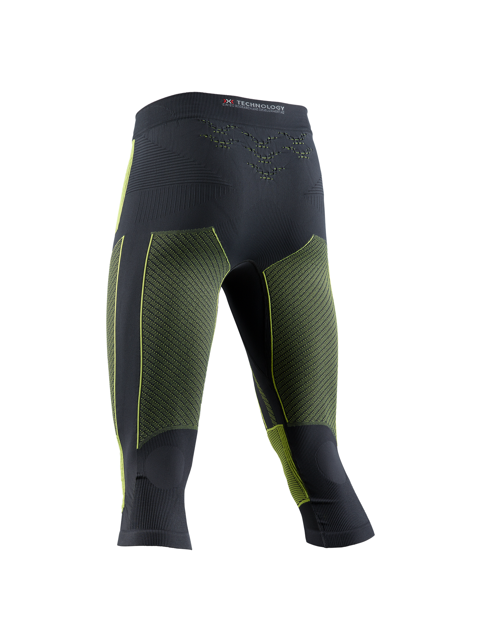X-BIONIC ENERGY ACCUMULATOR 4.0 PANTS 3/4 MEN - Charcoal Yellow - 3/4 Pants - 17 of 19