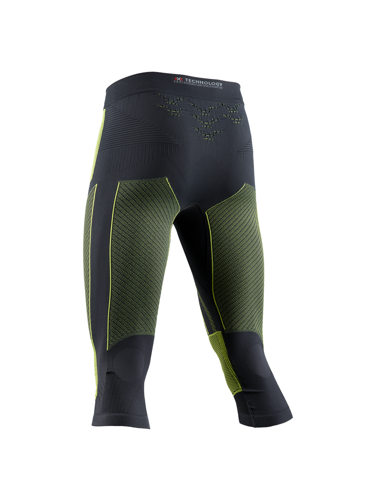 X-BIONIC ENERGY ACCUMULATOR 4.0 PANTS 3/4 MEN - Charcoal Yellow - 3/4 Pants - 20 of 22
