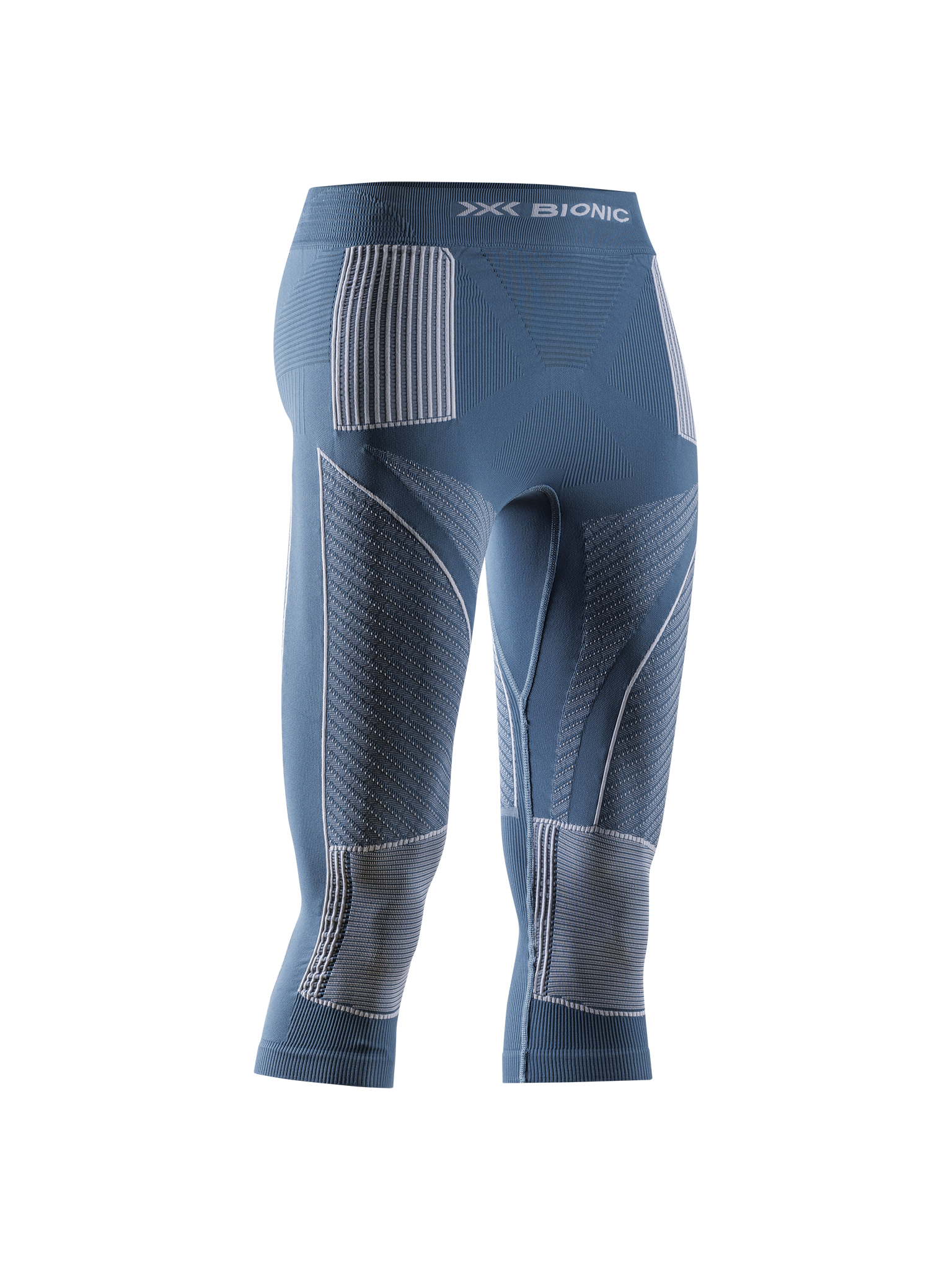 X-BIONIC ENERGY ACCUMULATOR 4.0 PANTS 3/4 WMN - Mineral Blue Arctic White - 3/4 Pants - 7 of 9