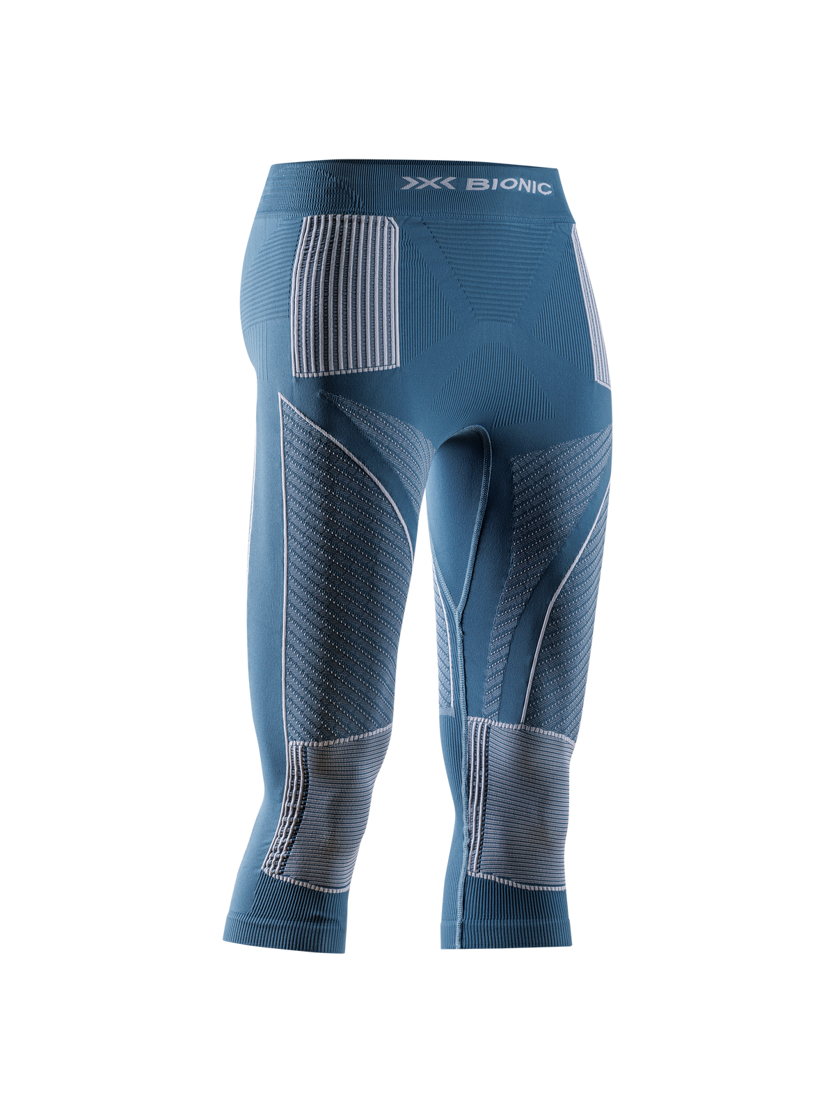 X-BIONIC ENERGY ACCUMULATOR 4.0 PANTS 3/4 WMN - Mineral Blue Arctic White - 3/4 Pants - 10 of 20