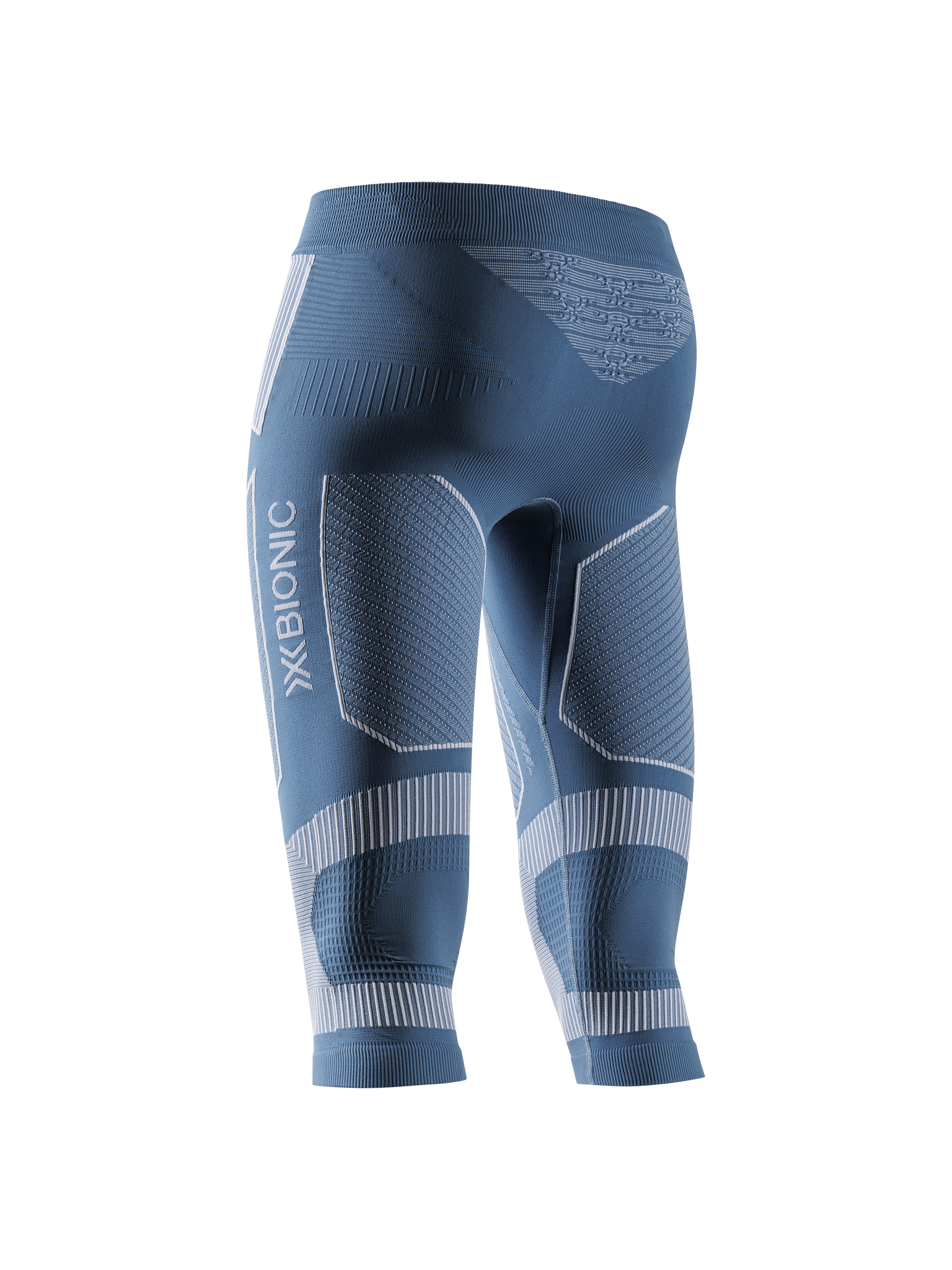 X-BIONIC ENERGY ACCUMULATOR LIGHT PANTS 3/4 WMN - Mineral Blue Arctic White - 3/4 Pants - 2 of 9
