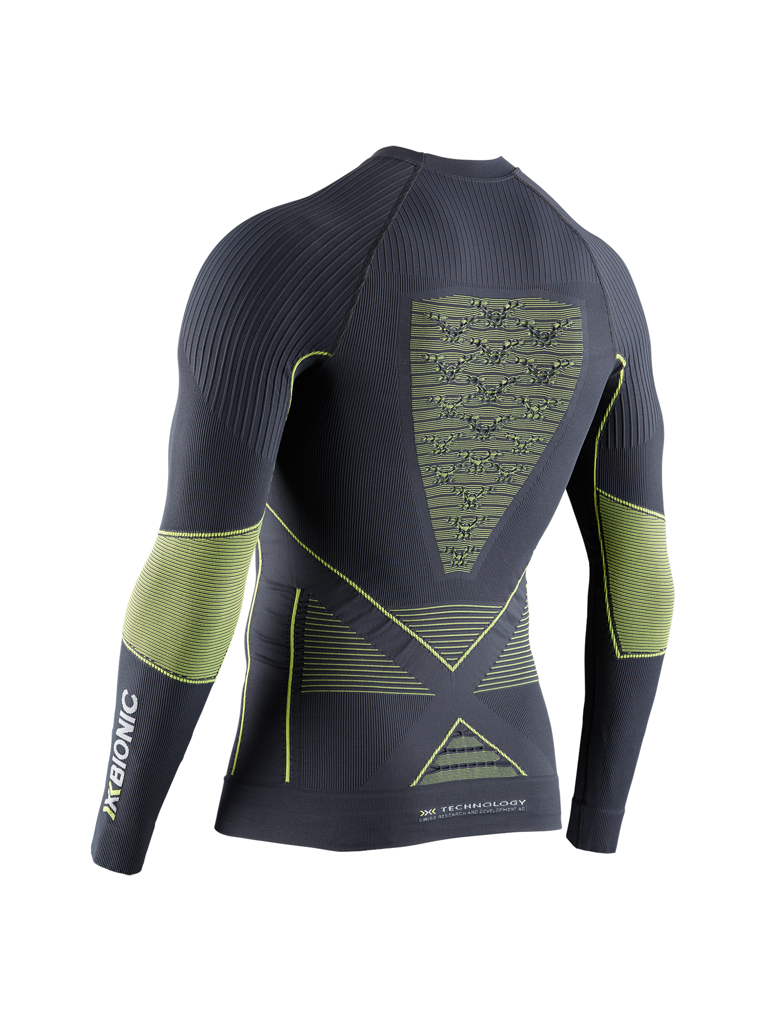 X-BIONIC ENERGY ACCUMULATOR 4.0 SHIRT LG SL MEN - Charcoal Yellow - Longsleeves - 31 of 35
